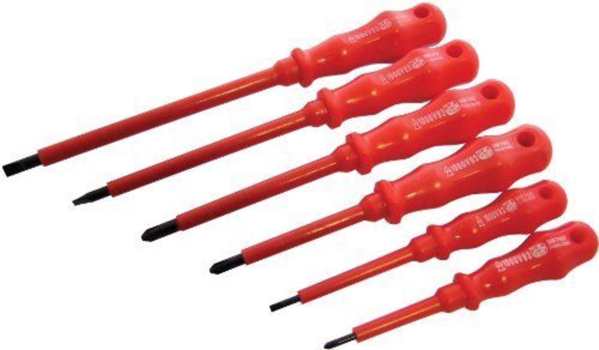 V Brand New Six Piece Assorted Screwdriver Set