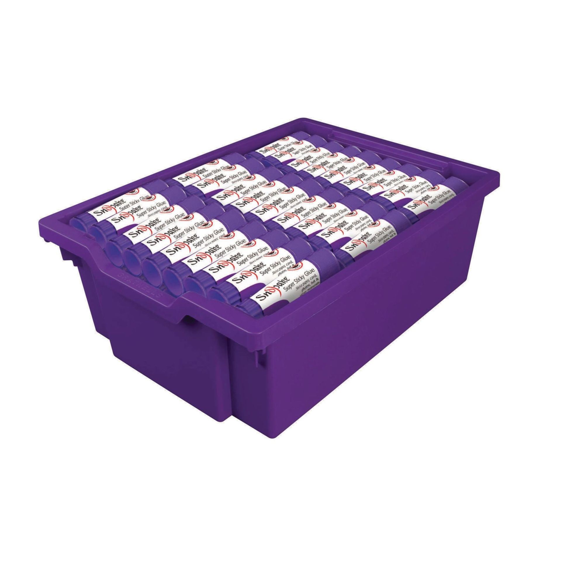 V Grade A A Lot Of One Hundred & Thirty 36g Snopake Super Sticky Glue Sticks In Purple Box ISP £