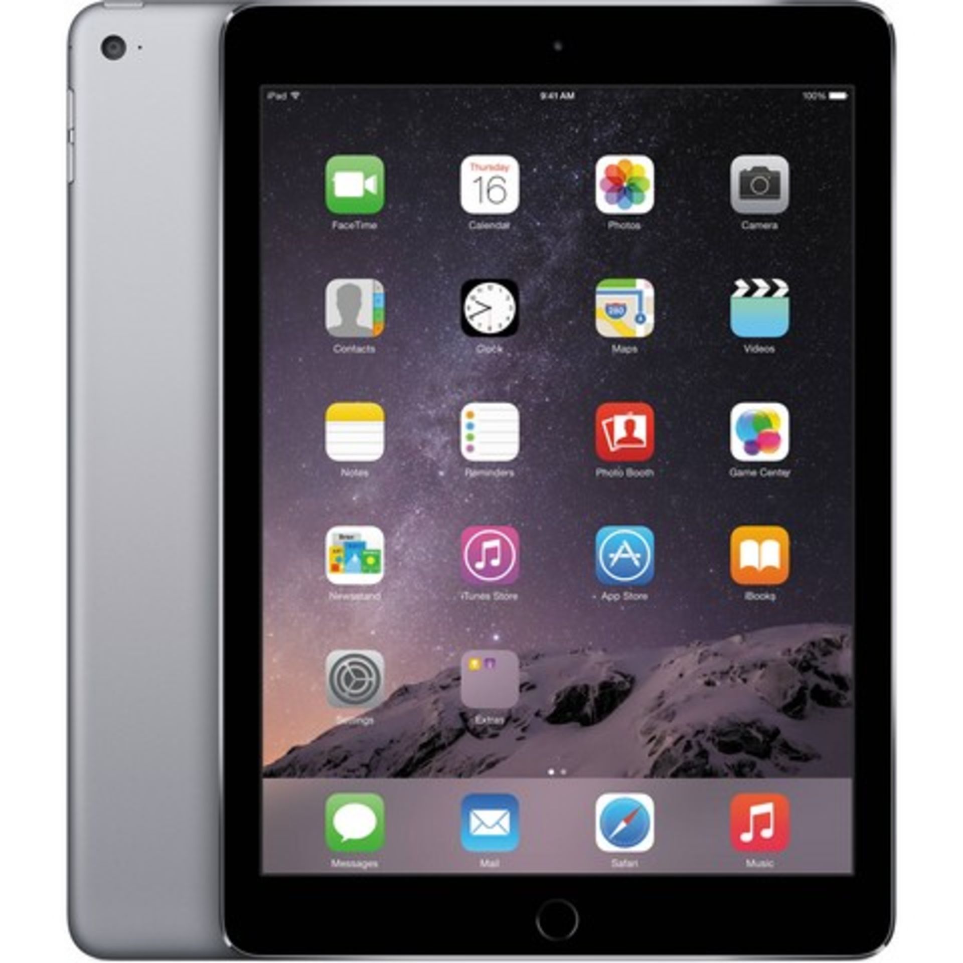 V Grade A Apple iPad Air 16Gb Space Grey - Image 2 of 2
