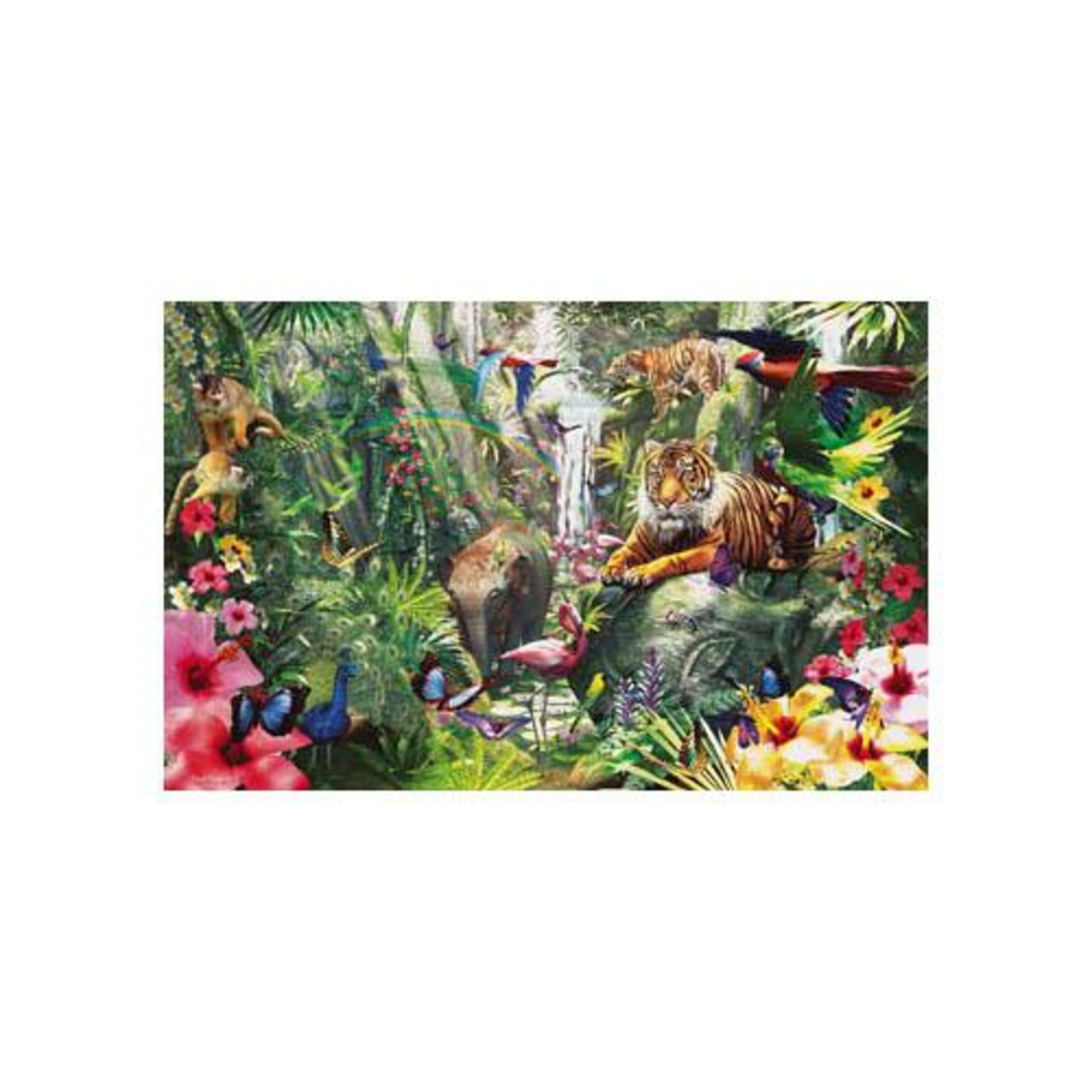 V Brand New SunsOut Asian Rain Forest 19 Inch X 30 Inch 1000 Piece Jigsaw