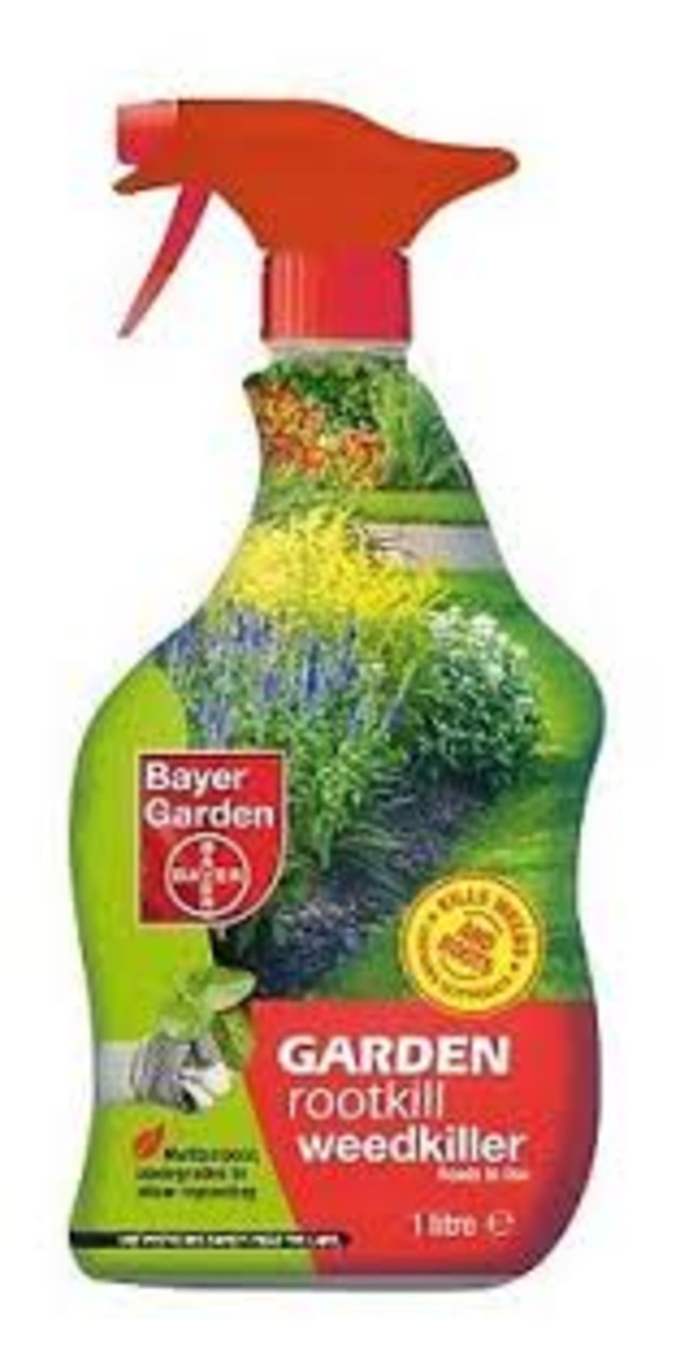 V Brand New Bayer Garden 1 Litre Rootkill Weed Killer-Multipurpose-Biodegrades To Allow Replanting