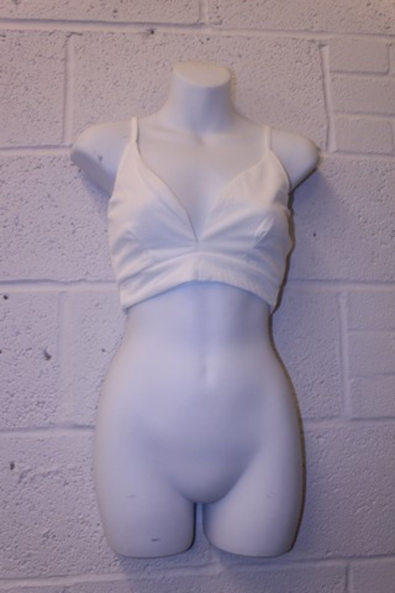 Grade A Ladies White Plunge Bralet-Black All Over Lace Wrap Detail Bodycon Dress -Black Boutique - Image 2 of 3