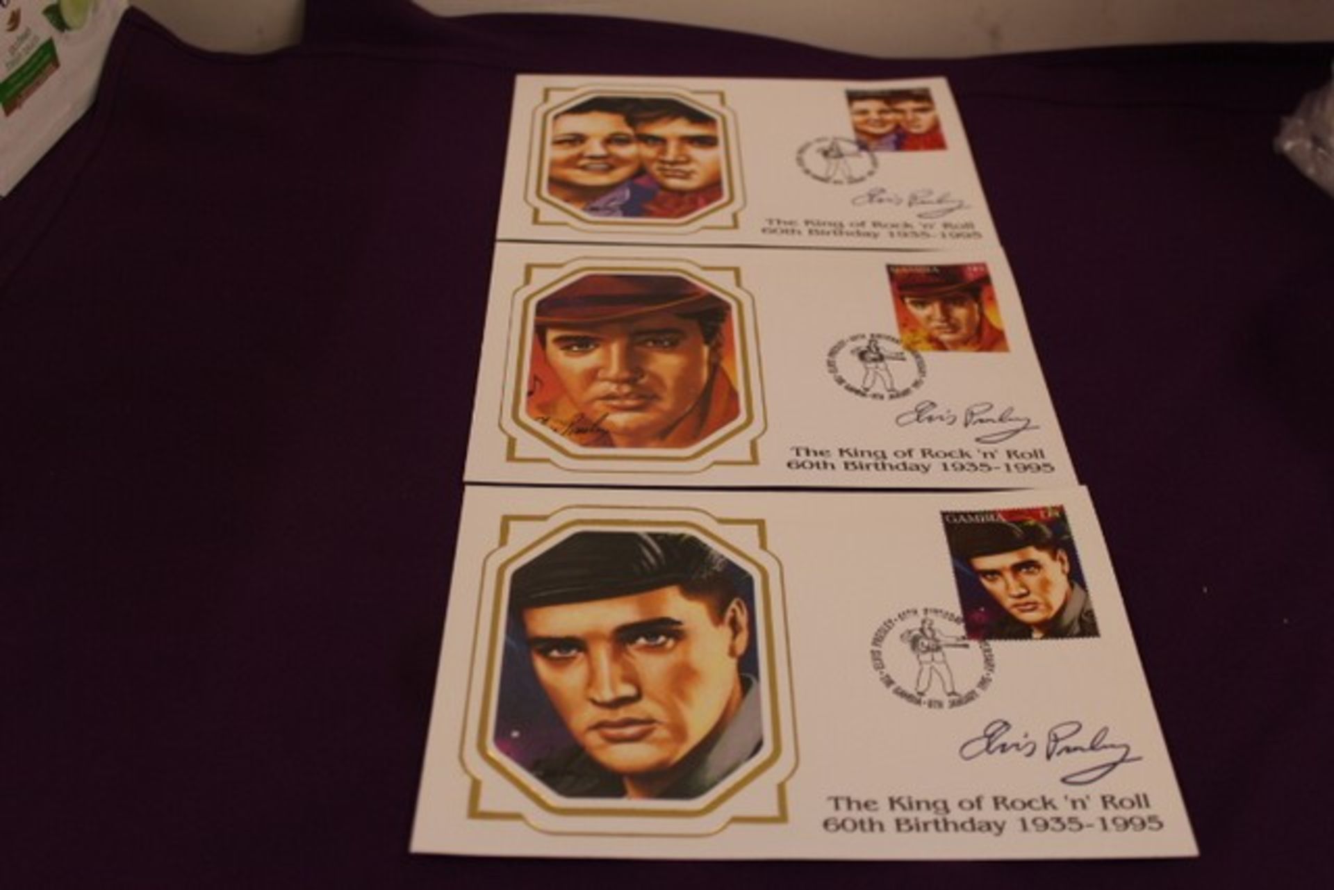 Grade U Set Five Elvis Presley Stamps In Presentation Wallet - Image 2 of 2