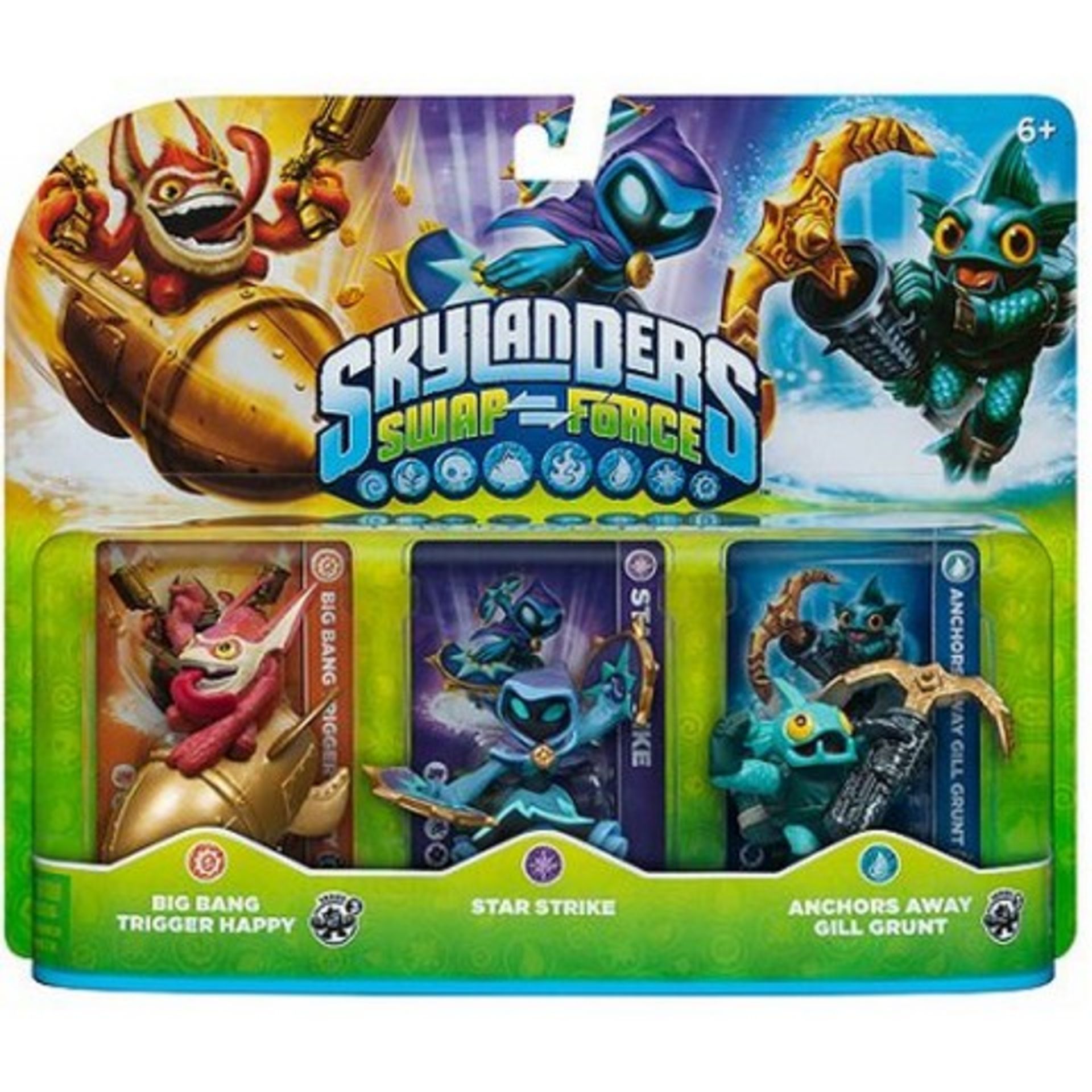 V Brand New Activision Skylanders Swap-Force Triple Character Pack Various Characters Compatibile