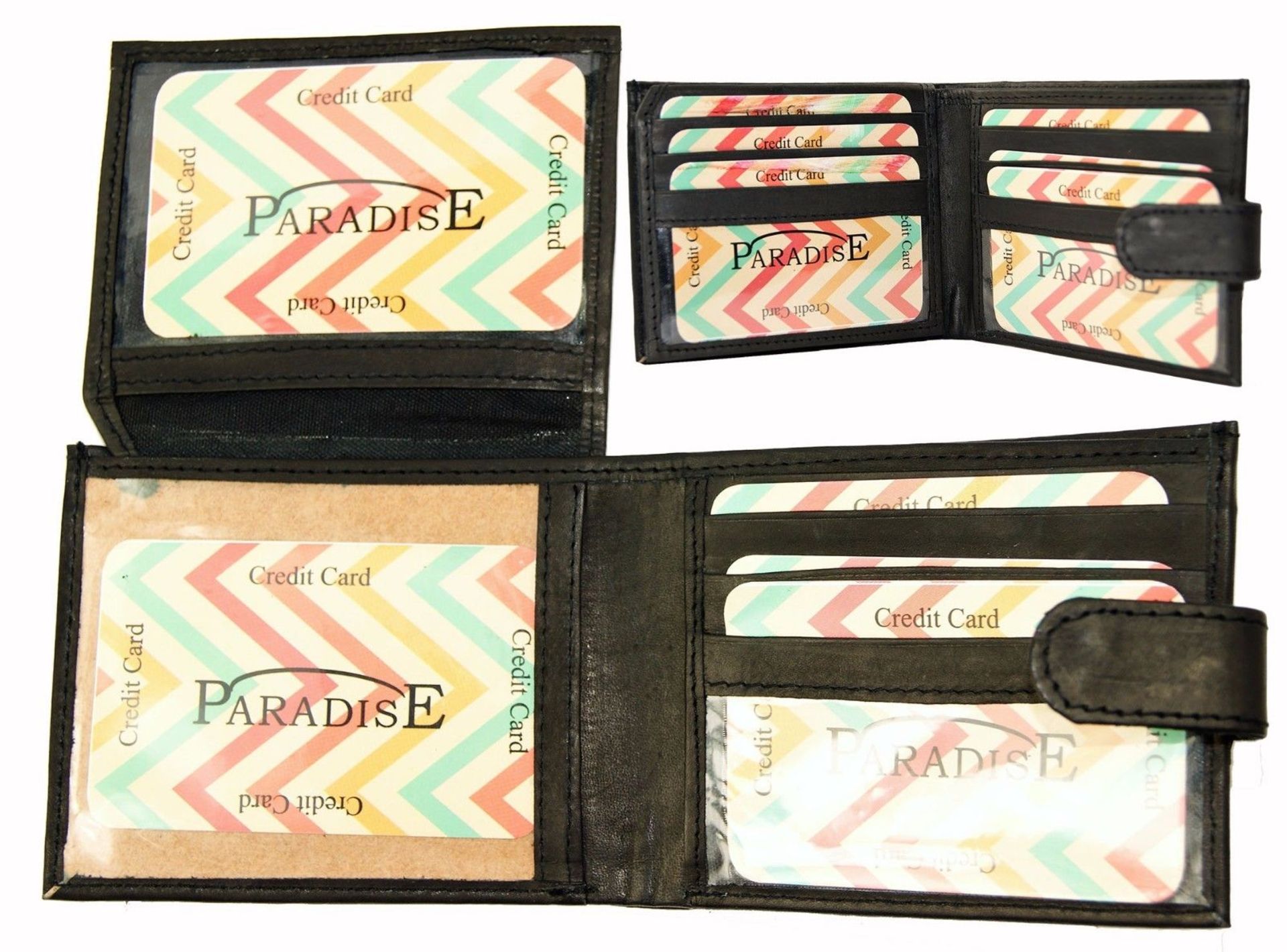 V Brand New Gents Paradise Leather Wallet With Six Credit Card Slots-Two Bank Note Sections-Zipped - Image 2 of 2