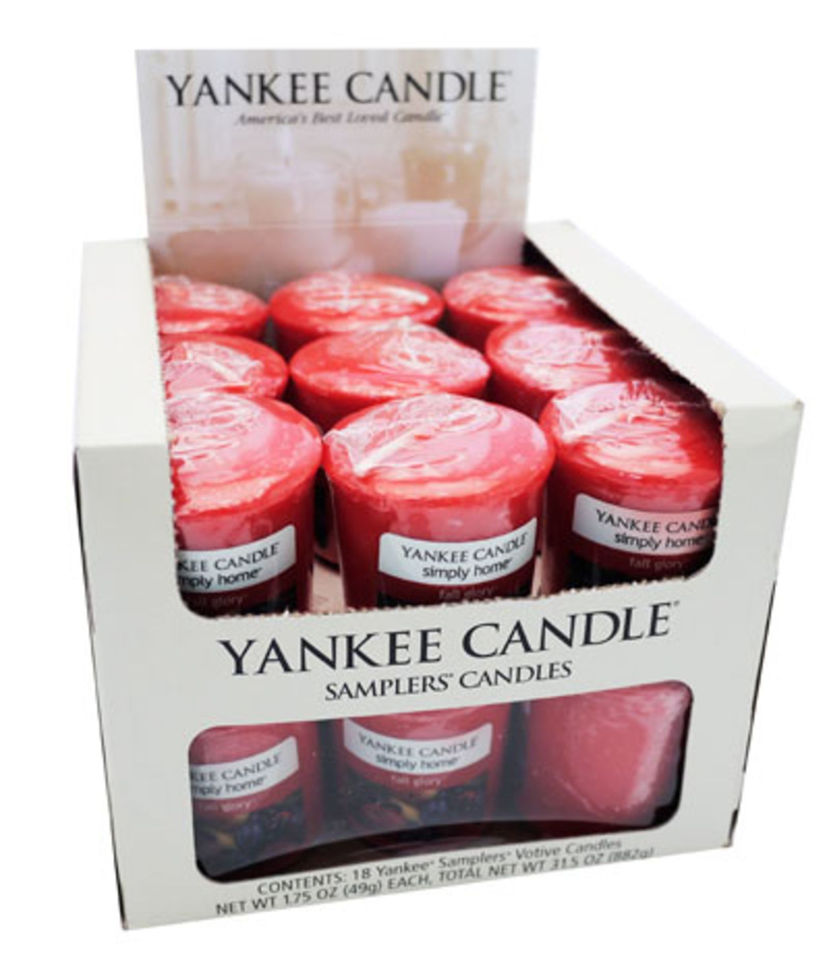 V Brand New 18 x Yankee Candle Votive Fall Glory 49g Total RRP£107.82