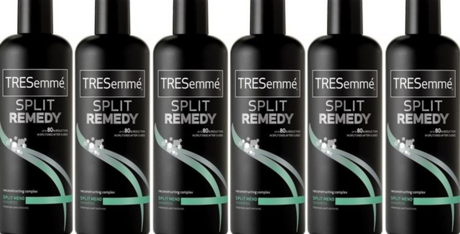 V Brand New A Lot Of Six 500ml Bottles TRESemme Split Remedy Shampoo-Cleanses & Restores