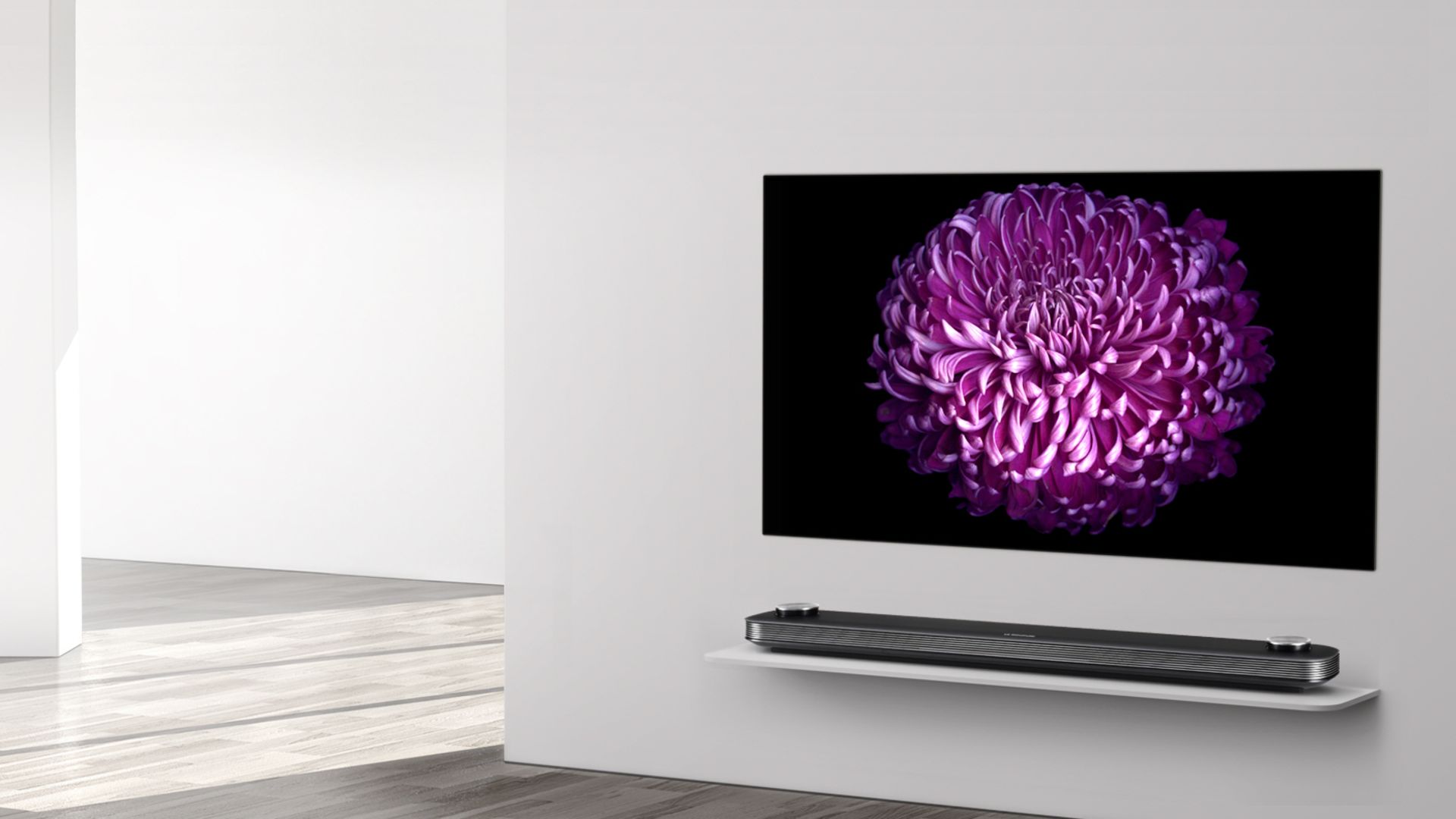 V Brand New LG LG SIGNATURE W SERIES - WALLPAPER TV WITH PREMIUM SOUND BAR - 65 Inch FLAT HDR 4K