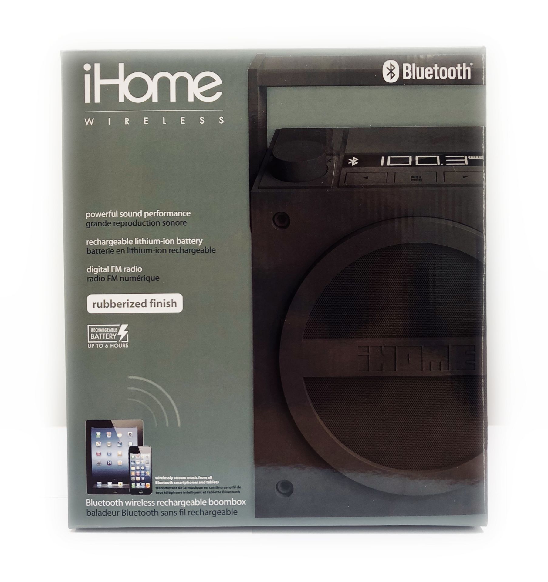 V Brand New iHome Wireless Bluetooth Rechargeable Boom Box - ISP £39.95 (Radioworld UK) - Up to 6 - Image 3 of 3