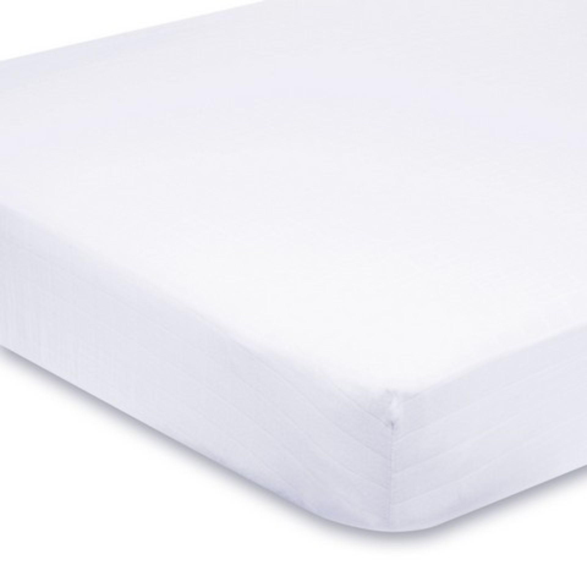 V Brand New Luxury Egyptian Fitted Double Sheet - White