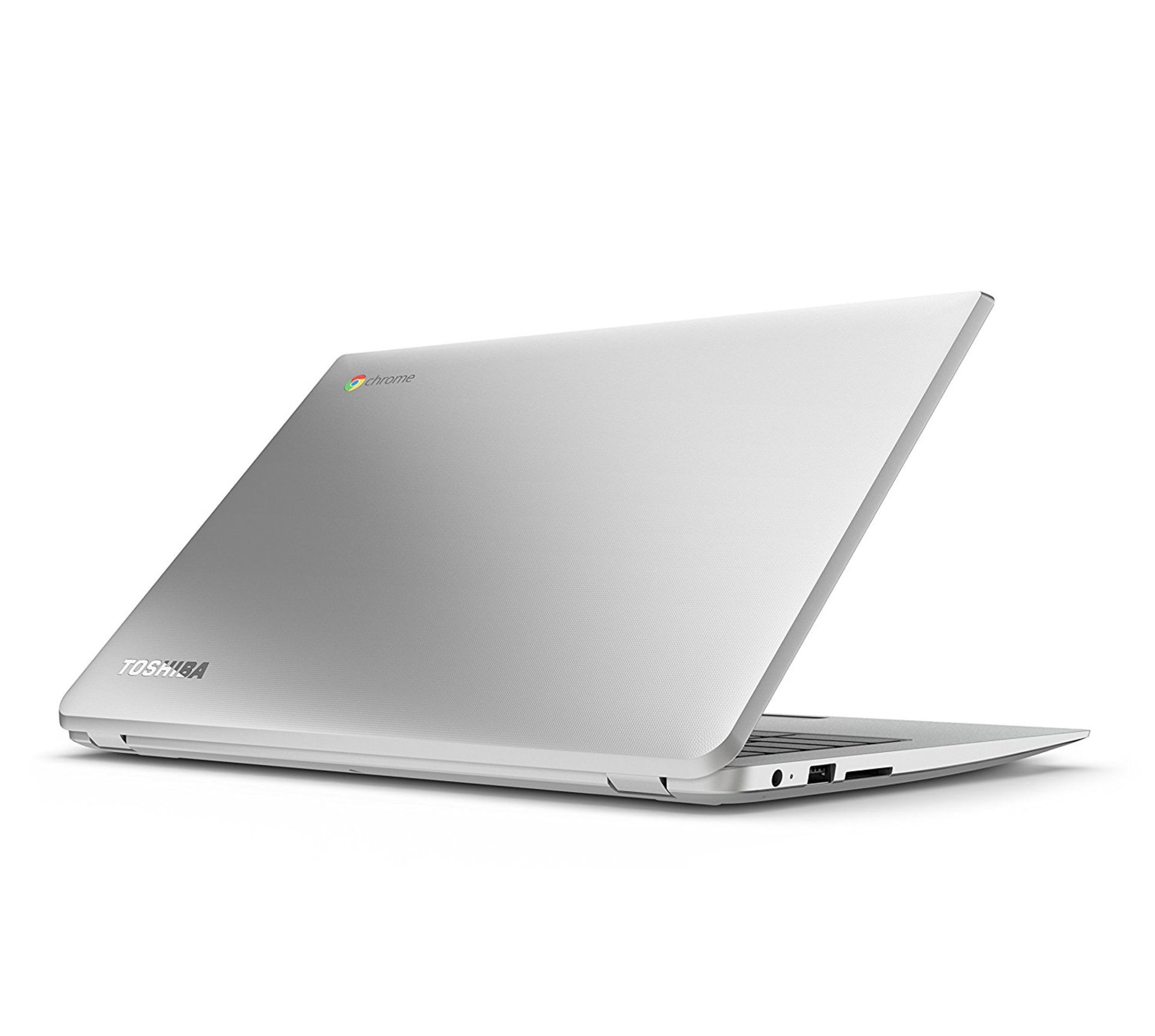 V Grade A/B Toshiba 13.3" Chromebook - 16GB SSD - Brushed Shiny Silver Finish - Google Chrome OS - - Image 2 of 2