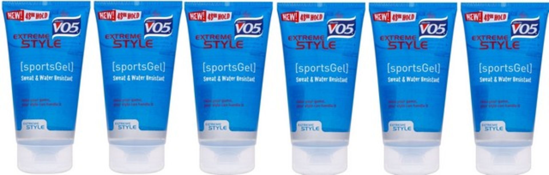 V Grade A A Lot Of Six 150ml Tubes Alberto VO5 Extreme Style Sweat & Water Resistant Sports Hair