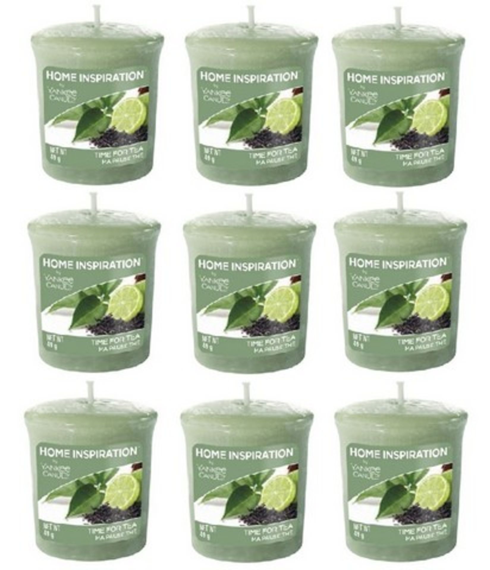 V Brand New Box Nine Yankee Candle Time For Tea Scented Votives ISP £15.75 (Similar) (Scented Candle