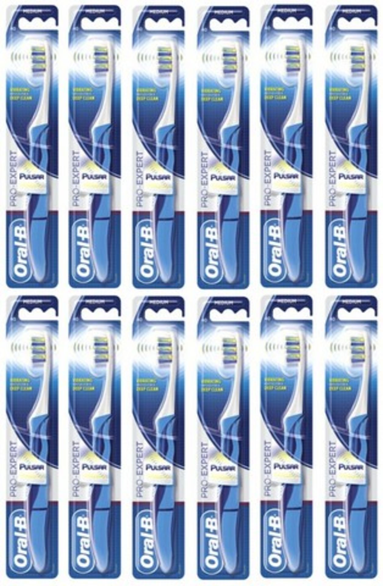 V Brand New Box of 12 Oral-B Electric Pulsar Pro Expert Toothbrushes - Online Price £75.00 (