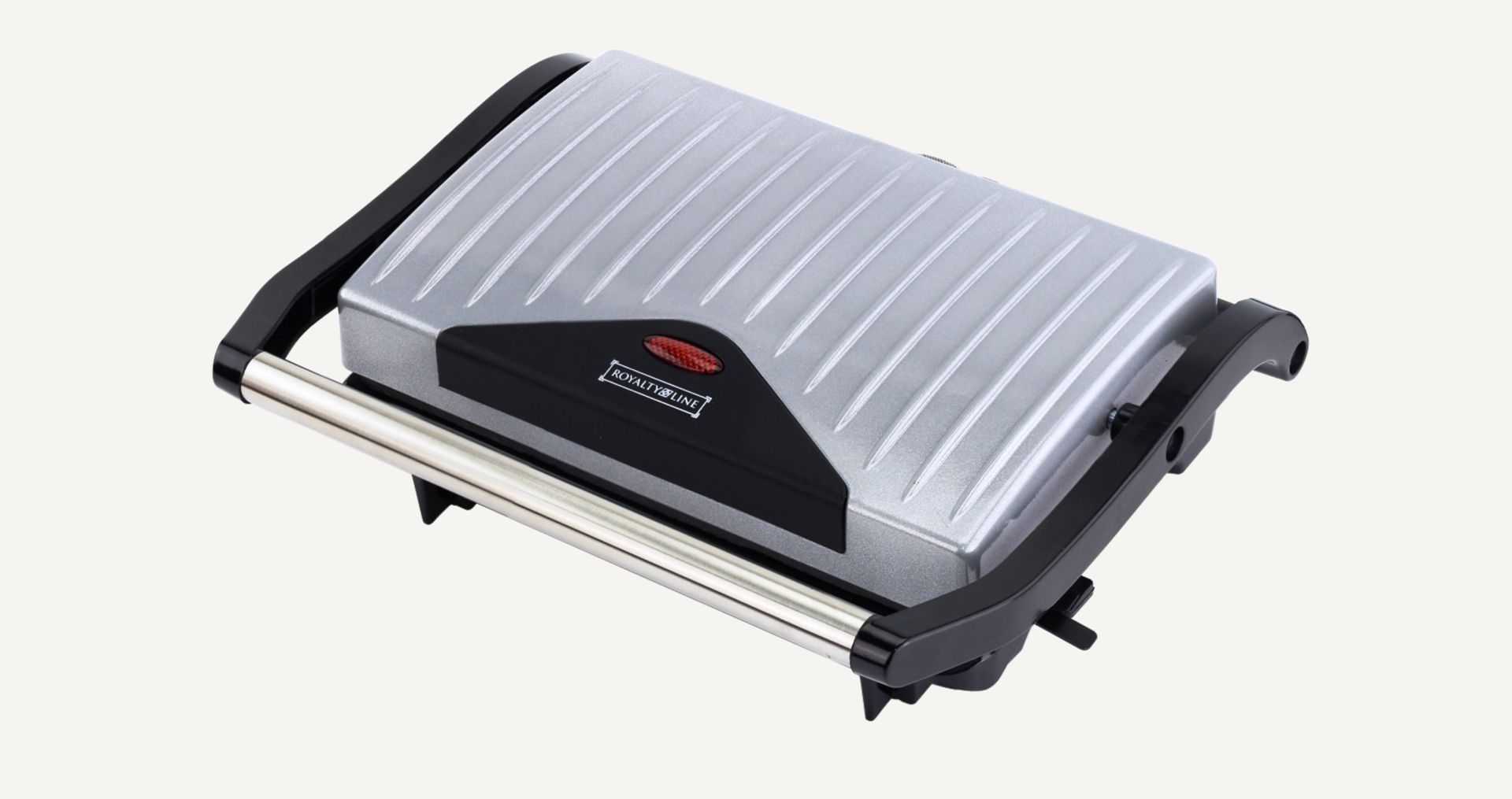 V Brand New Panini Maker & Grill - 750W - Bilateral Heating - Non-Stick Big Aluminium Plate - Easy