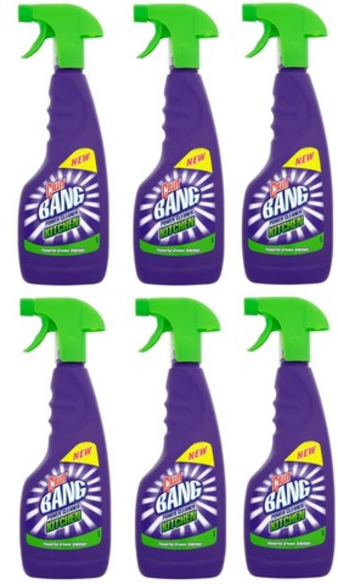 V Brand New A Lot of Six Cillit Bang Power Cleaner 440ml - Kitchen Cleaner - Powerful Grease