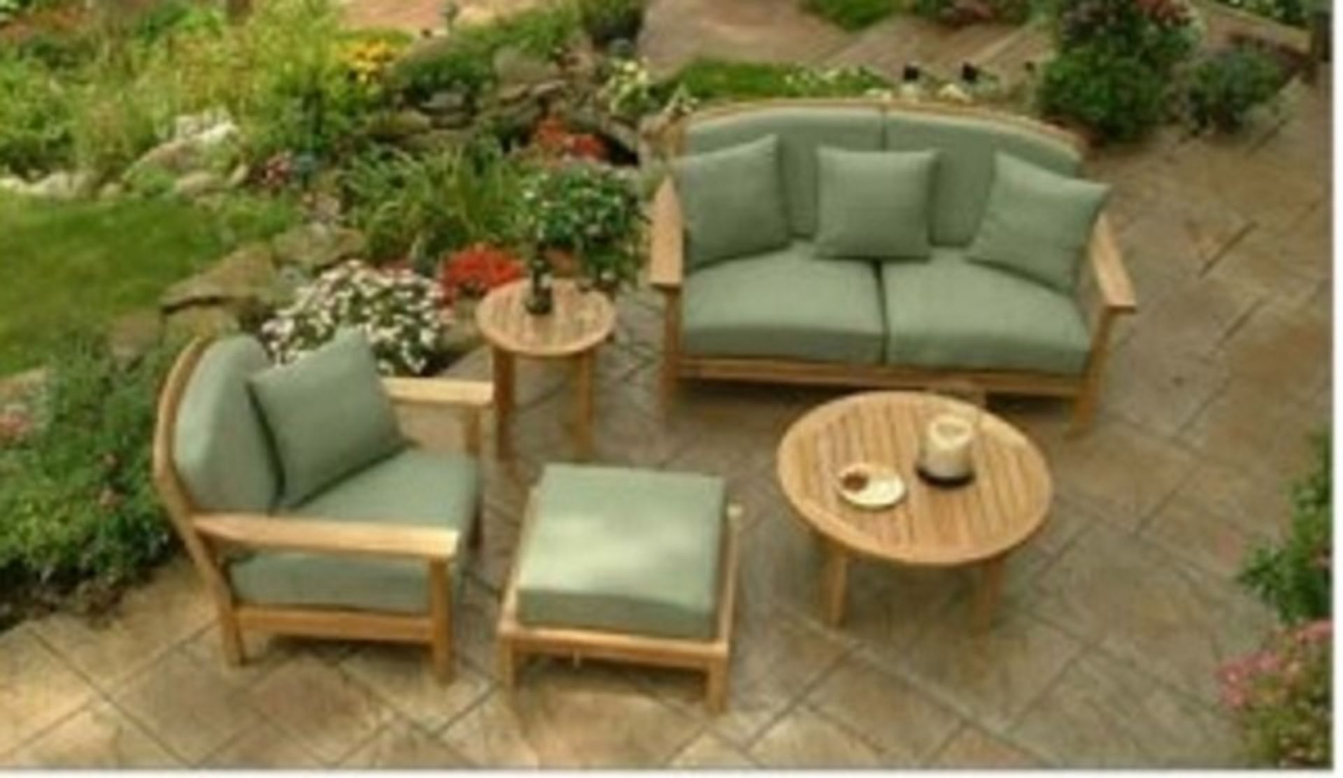 V Brand New Kintamani Deep Seat Set - Includes 1 Double Love Seat - 2 Single Love Seats - 1 Coffee