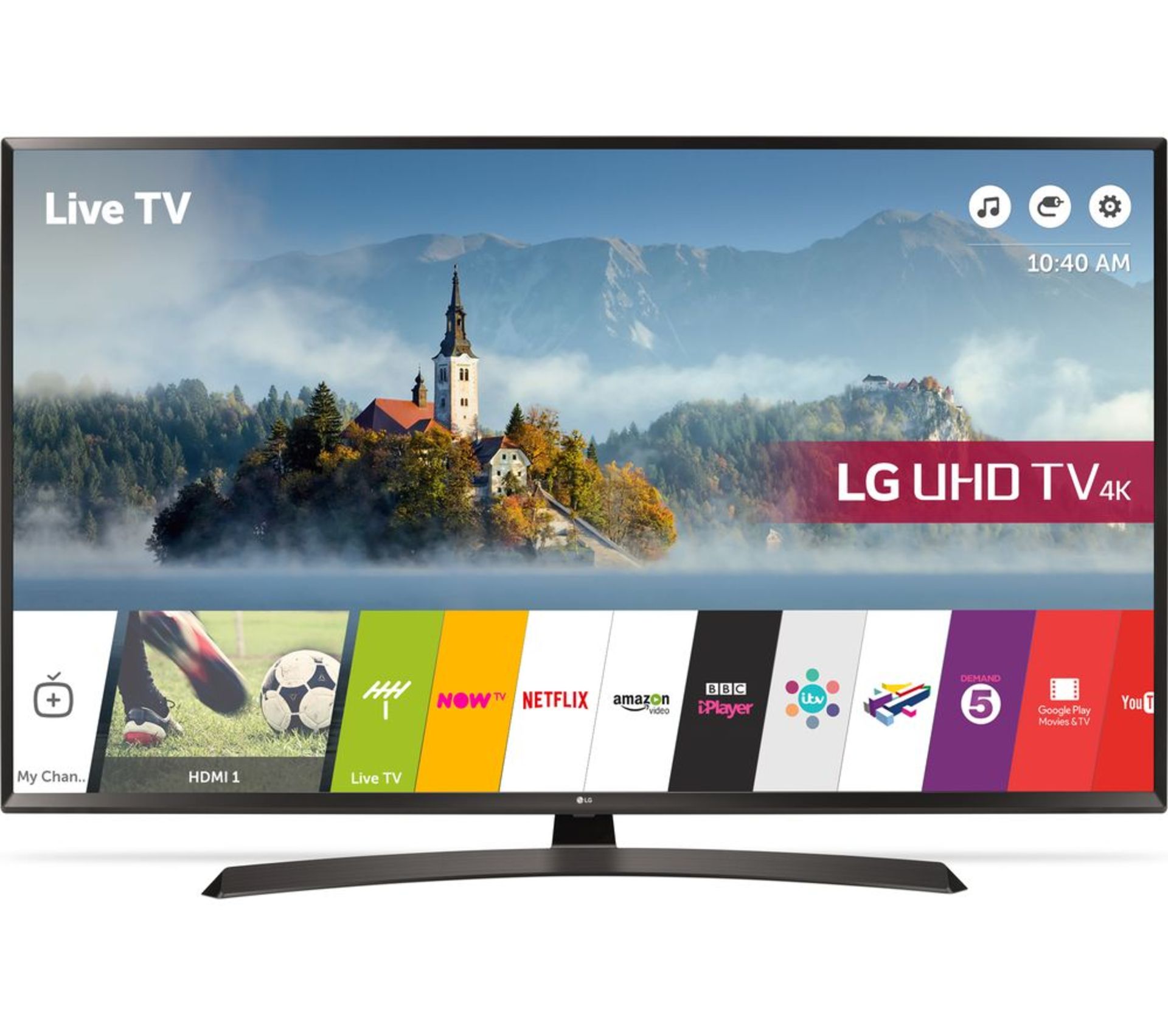 V Grade A LG 43" 4K Ultra HD Smart TV With HDR - Built In WiFi - Bluetooth - WebOS Operating