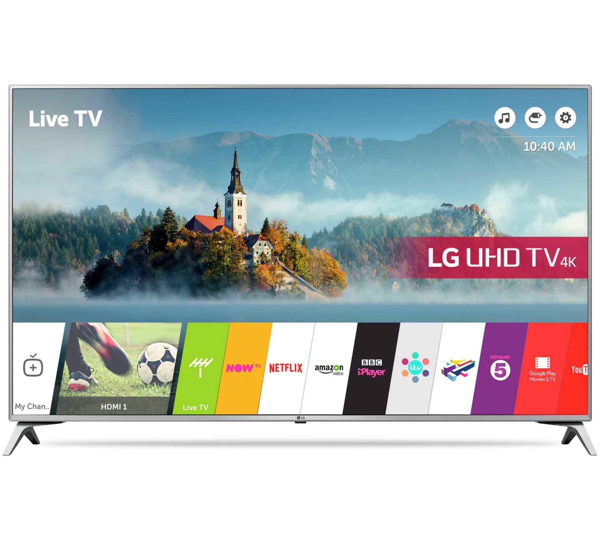 V Grade A LG 43" 4K Ultra HD Smart TV With HDR - Built In WiFi - Bluetooth - WebOS Operating