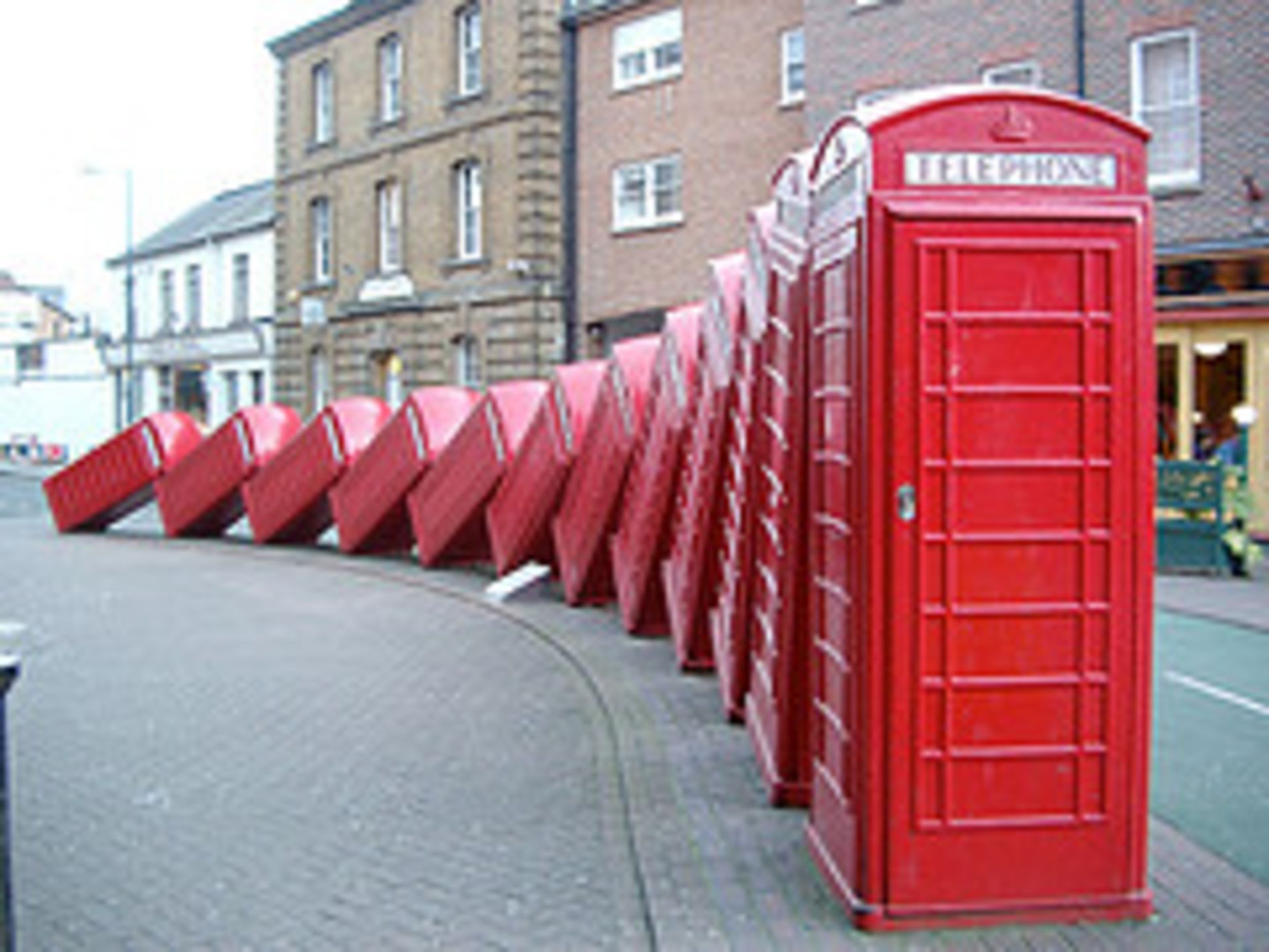 V Brand New Canvas Print Of Kingston Phone Box 60 x 40 cms