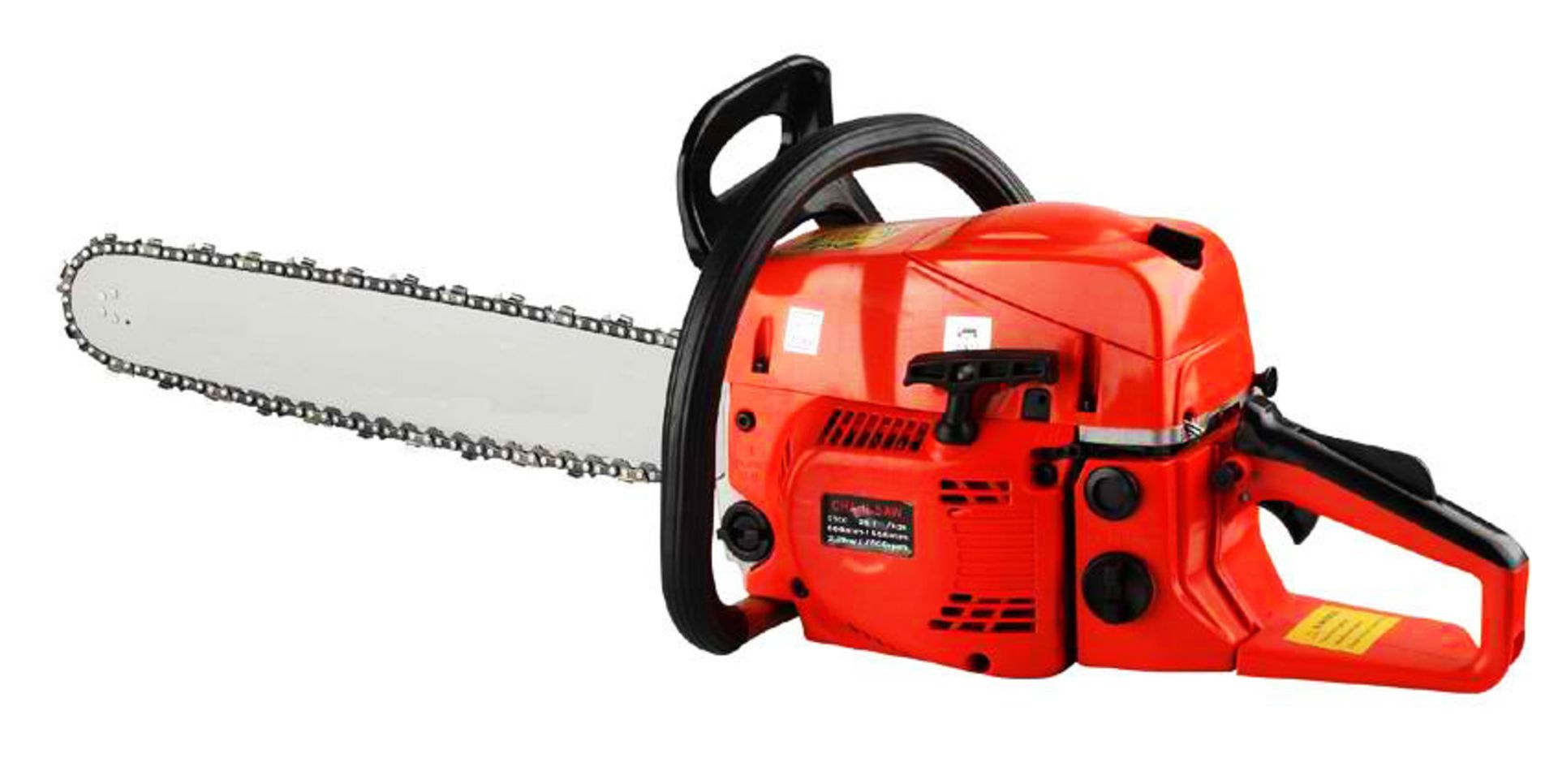 V Brand New 52cc Professional Gasoline Chainsaw - 2200W - Includes Chain Guard - ISP: £116.55 (