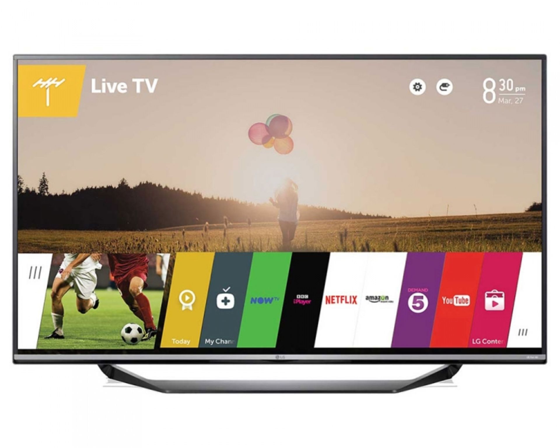 V Grade A LG 55 Inch HDR 4K SUPER ULTRA HD LED SMART TV WITH FREEVIEW HD & WEBOS & WIFI - ULTRA SLIM