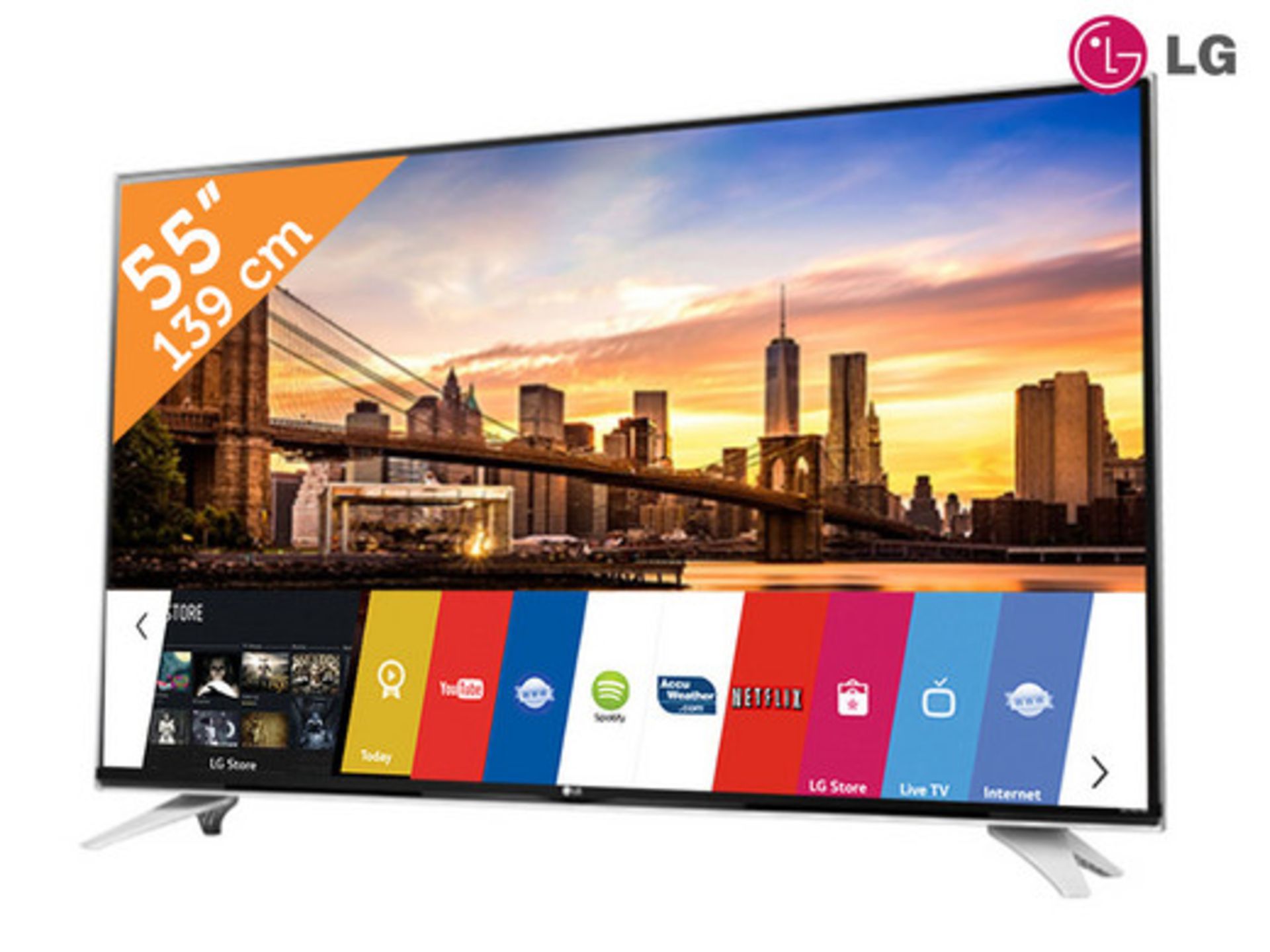 V Grade A LG 55 Inch 4K ULTRA HD LED SMART TV WITH FREEVIEW HD & WEBOS & WIFI 55UF840V