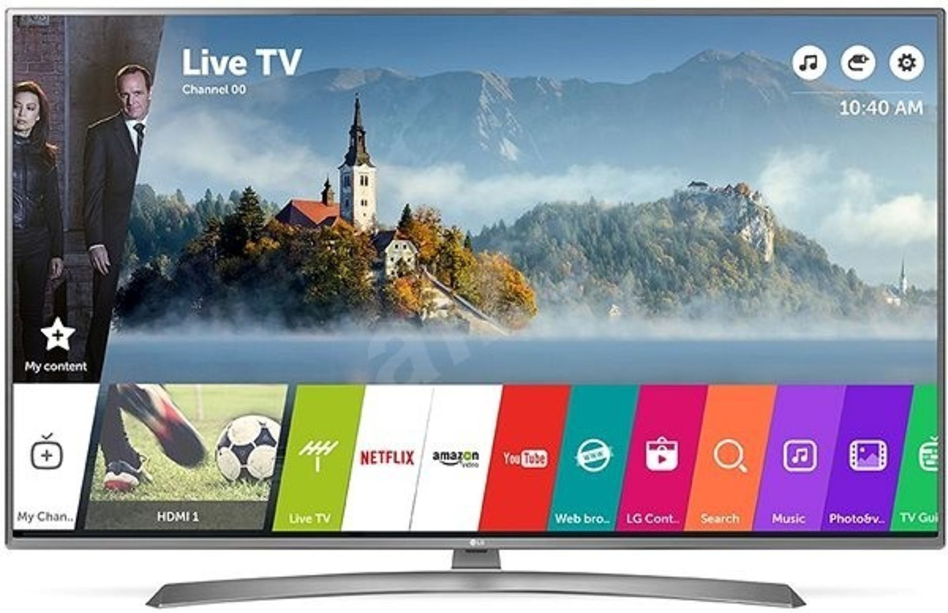 V Grade A LG 49 Inch ACTIVE HDR 4K ULTRA HD LED SMART TV WITH FREEVIEW HD & WEBOS 3.5 & WIFI