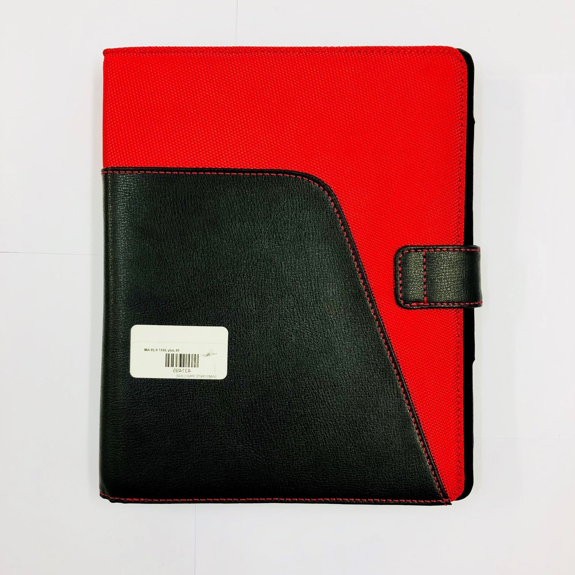 V Brand New Samsonite Black Leather & Red Canvas Ipad Mini Case - Image 2 of 6