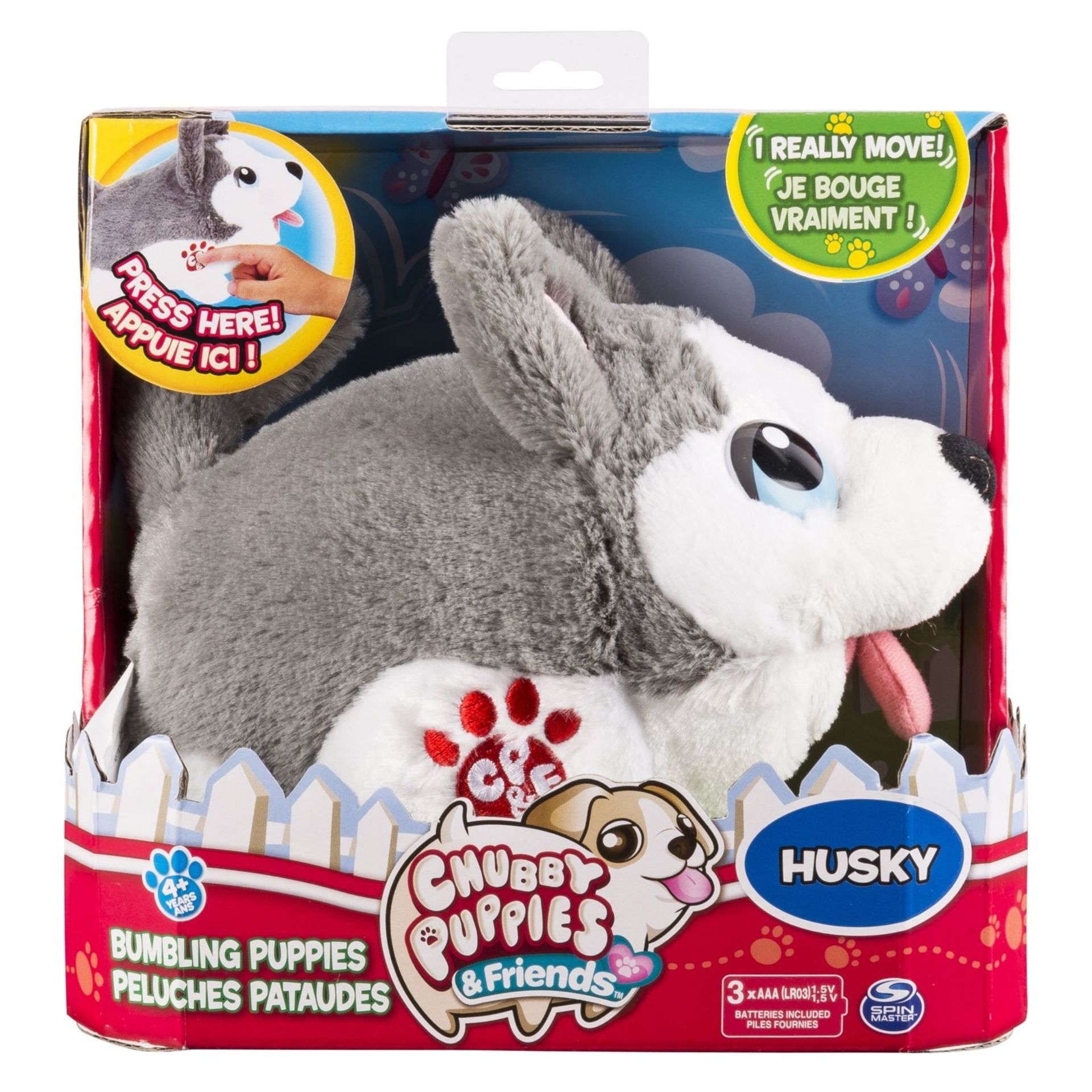 V Brand New Chubby Puppies & Friends - Husky - Storkz.com Price £24.83 - Moves When You Press Button - Image 2 of 3