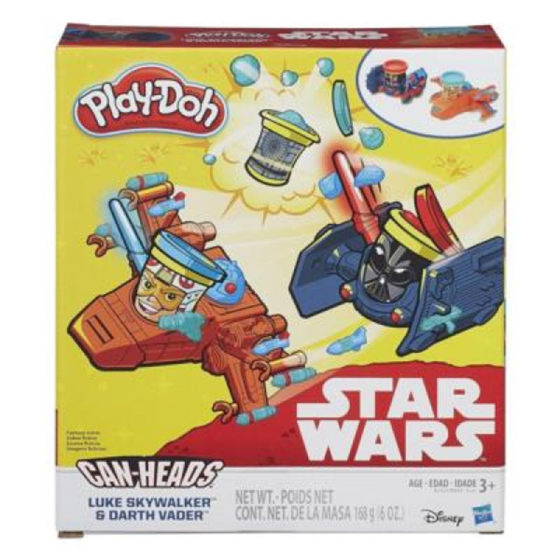 V Brand New Play-Doh Can Heads Star Wars Luke Skywalker & Darth Vader - eBay Price £11.80