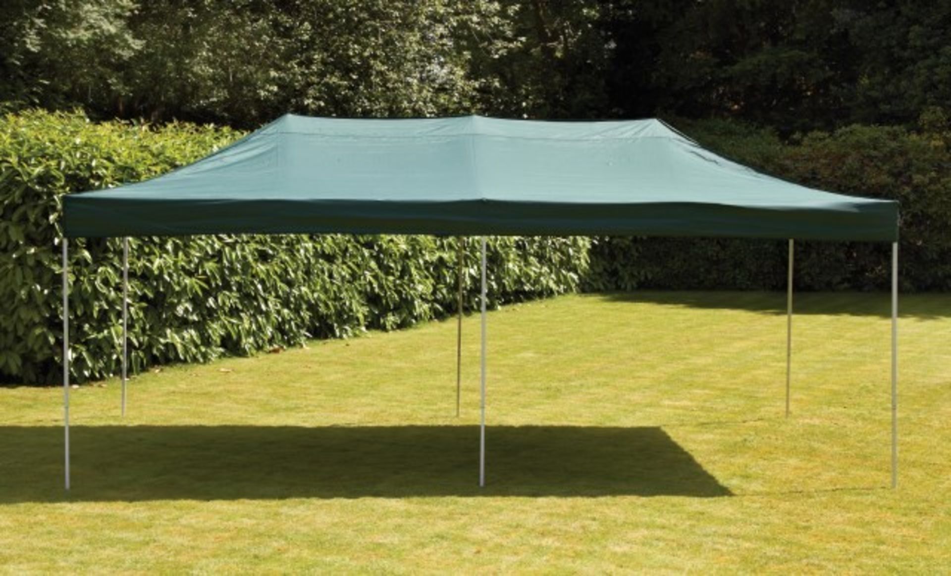 V Brand New Green 3 x 6m Pop Up Steel Waterproof Gazebo