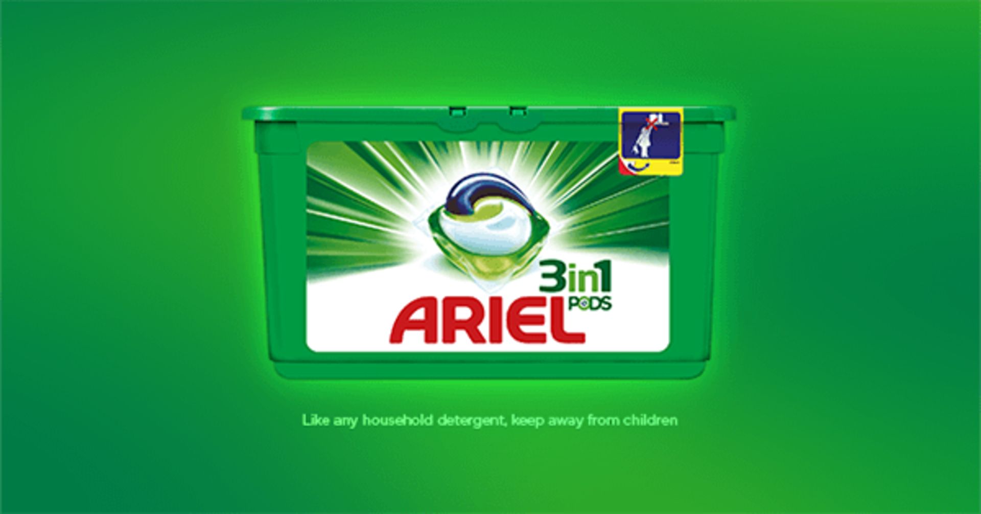 V Brand New Ariel 3 in 1 Pods 26 Pack - Cleans - Lifts Stains - Brightens