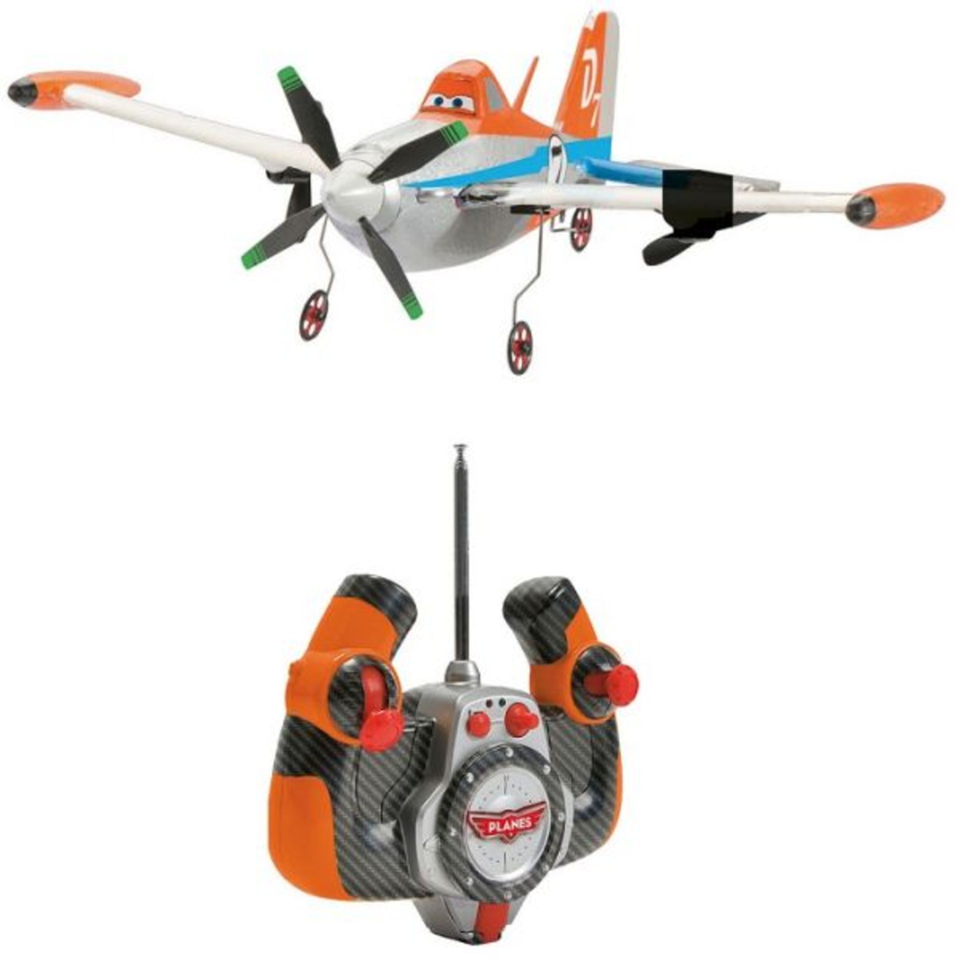 V Brand New Disney Planes Radio Control Flying Plane Dusty - 1:20 Scale - 45 Minutes Charging - 5-