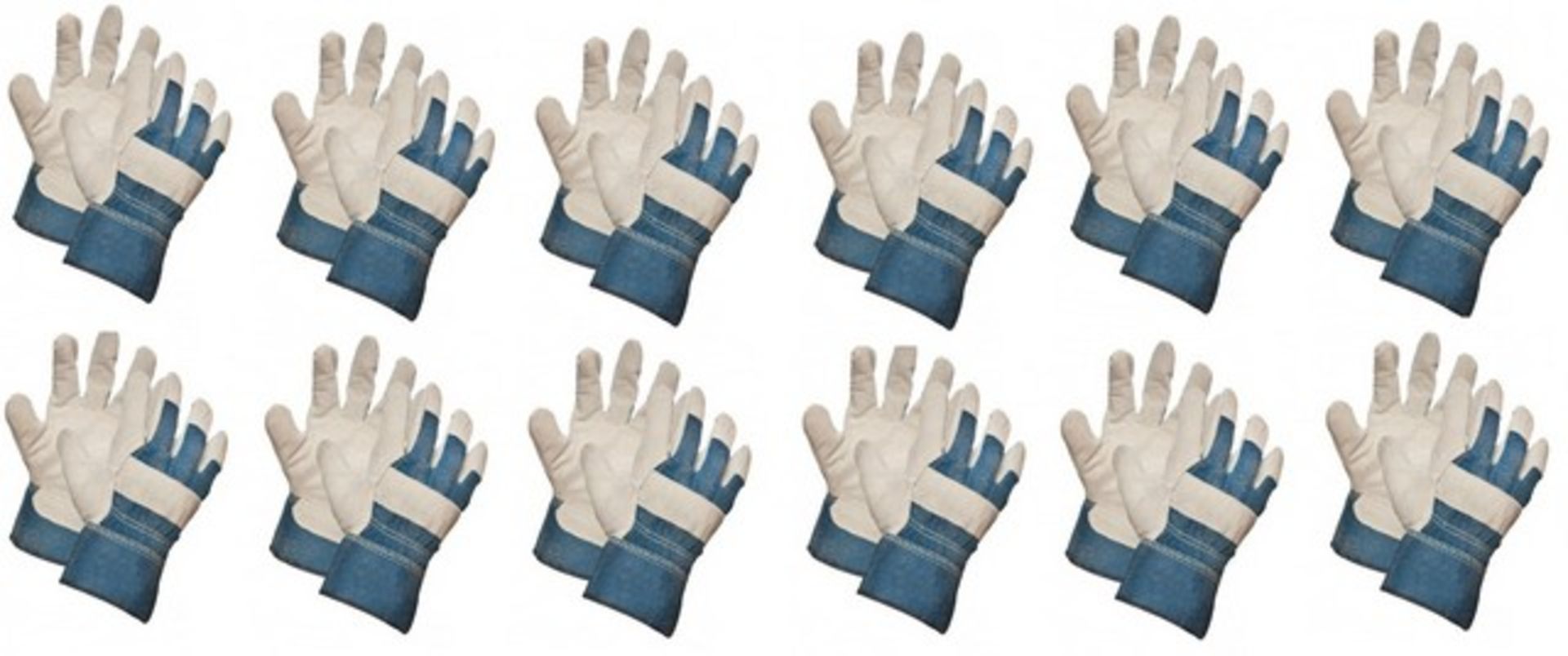 V Brand New 12 Pairs Of Leather Rigger Gloves RRP £59.88