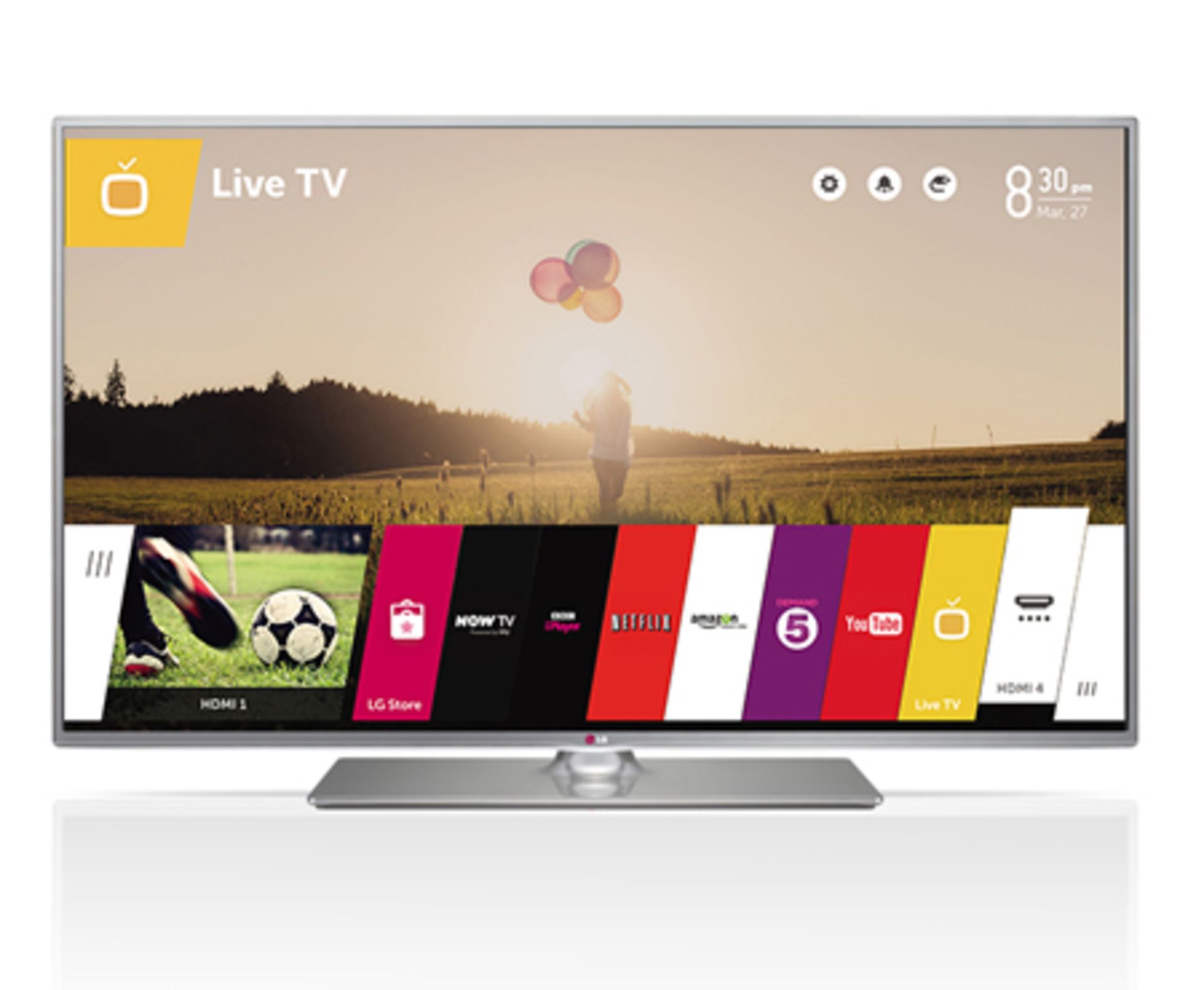 V Grade A LG 47 Inch FULL HD LED 3D SMART TV WITH FREEVIEW HD & WEBOS & WIFI 47LB650V