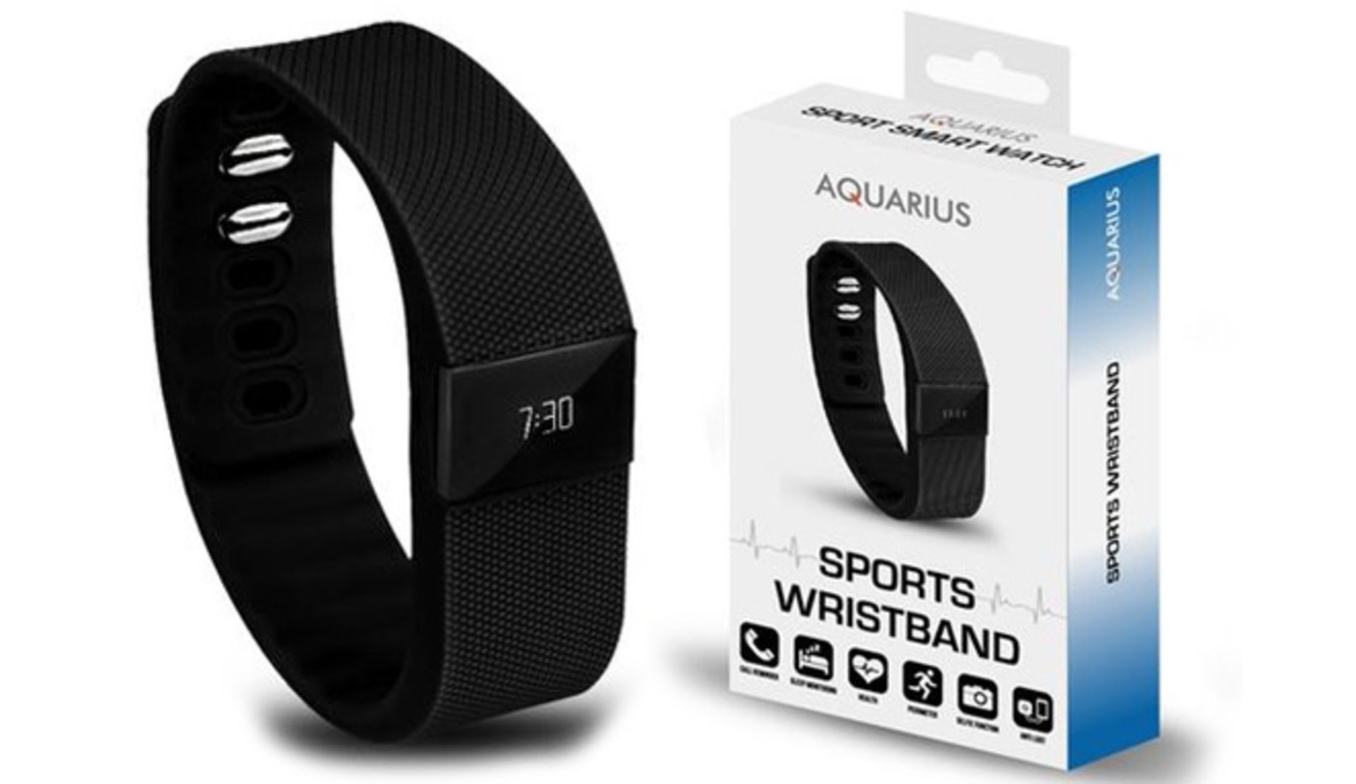 V Brand New Aquarius Sports Wristband - Call Reminder - Sleep Monitoring - Health-Pedometer - Selfie - Image 2 of 2
