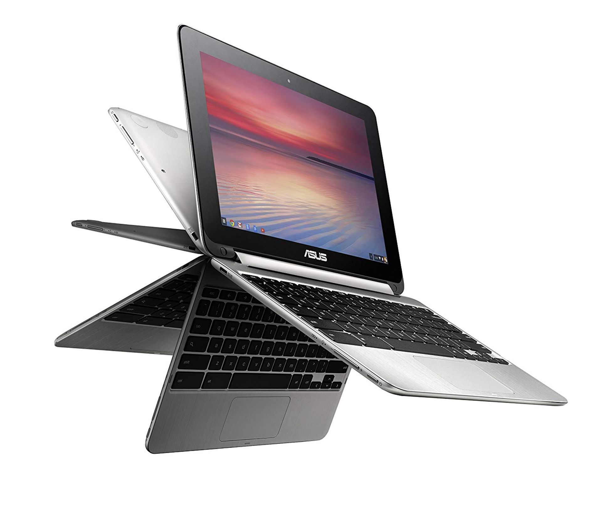 V Grade A Asus W-C100PA-FS0002 Chromebook Flip - Up to 1.8ghz R2388 - 4GB Ram - 16GB HD - Image 2 of 2