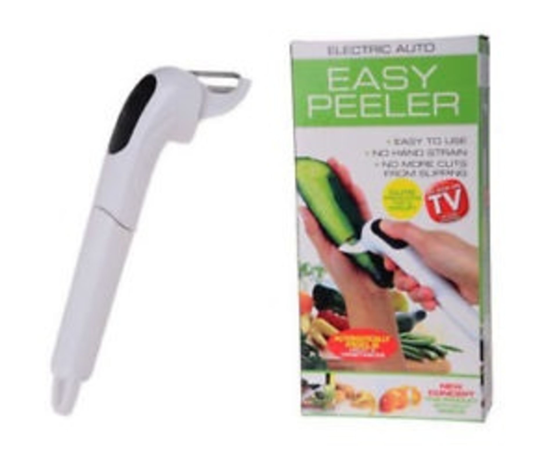V Brand New Electric Easy Peeler - AS SEEN ON TV - Cuts Preparation Time In Half