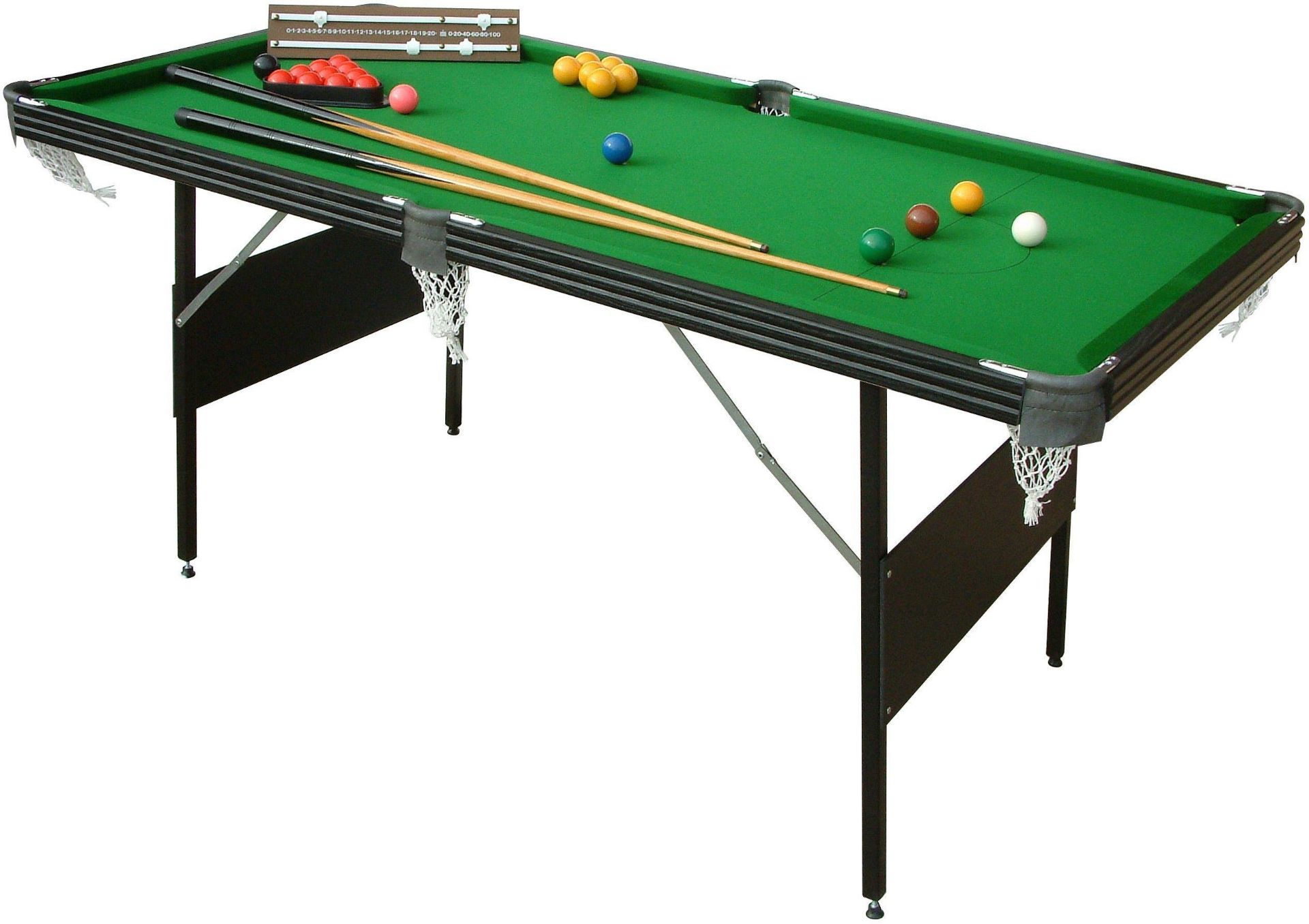 V Brand New Pot Black MO8708-01 Five Foot Championship Snooker Table (Some Accessories May Vary)