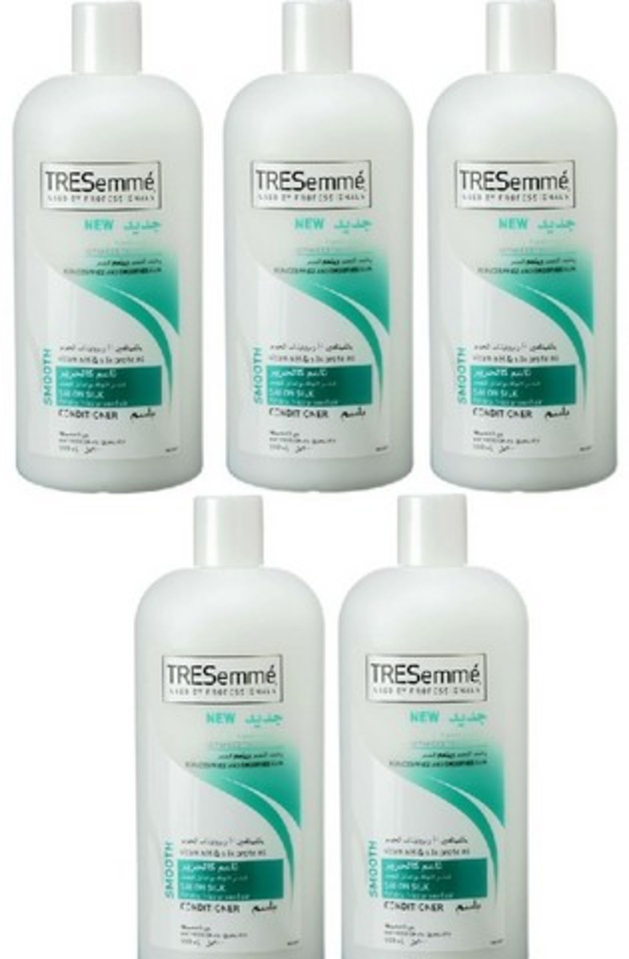 V Brand New Lot Of 5 Bottles (900ml) TRESemme Professional Salon Silk Conditioner For Dry, Frizz