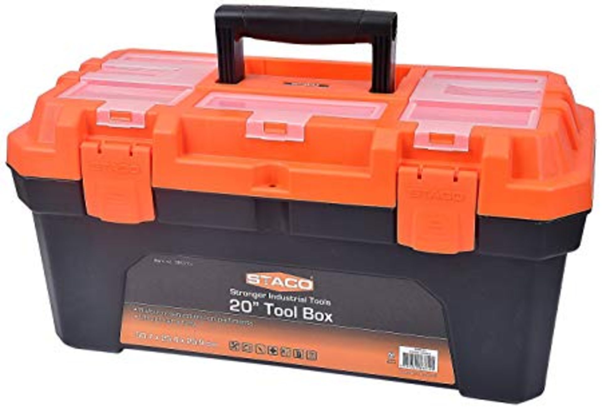 V Brand New Staco Dual Snap 20 Inch Tool Box/Organiser & Tray