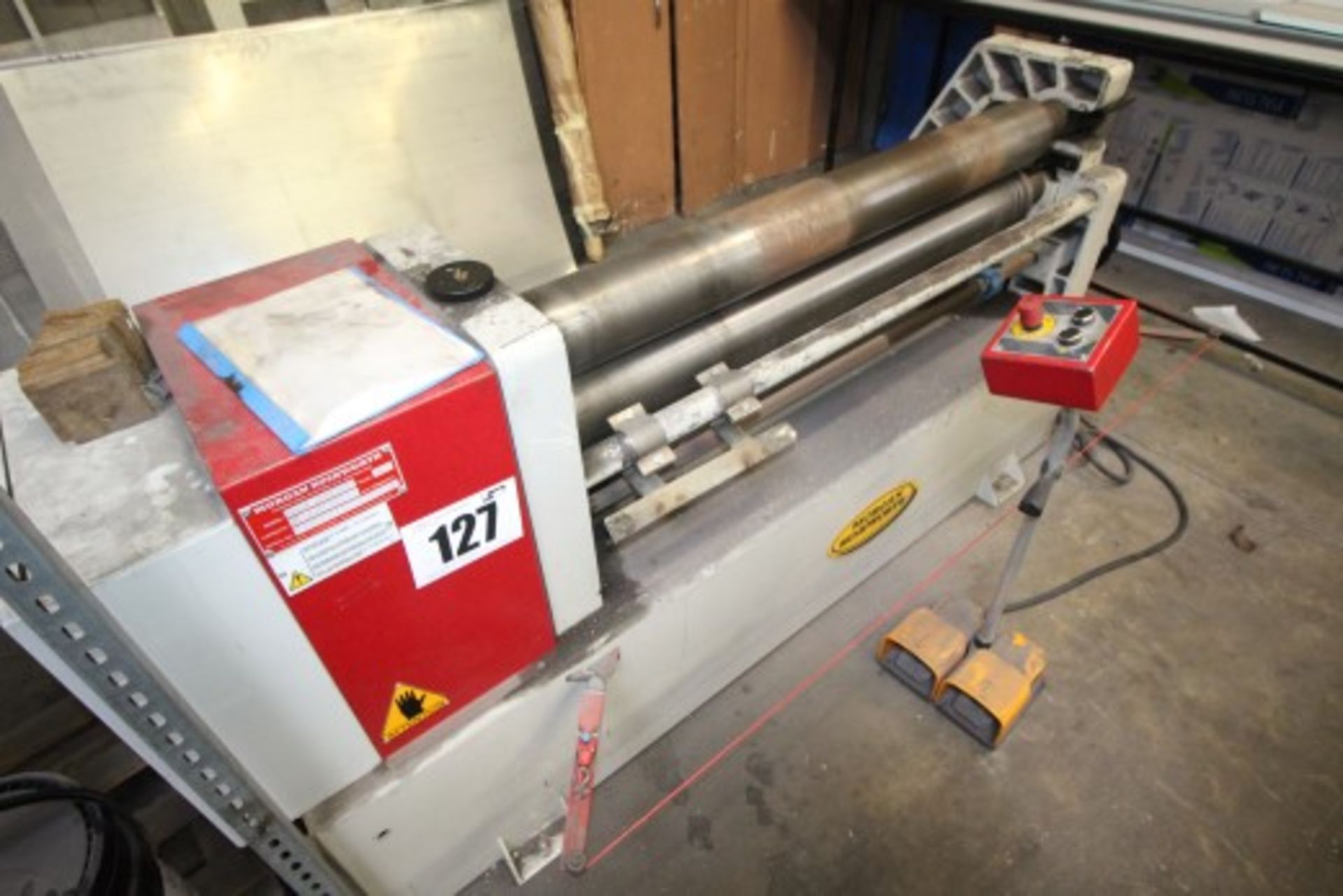 MORGAN RUSHWORTH PINCH BENDING ROLLS, MODEL SBR1270/140HR, MANUFACTURED 2011, CAPACITY 1270mm x 6mm,