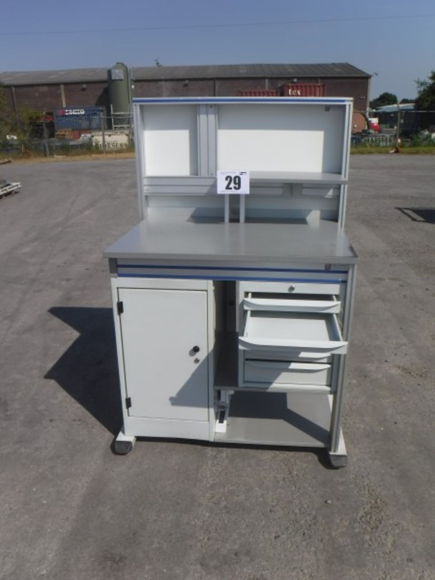 Sesa Work Station with Cupboard and Document Trays, Width: 1000mm, Depth, 750mm, Height to - Bild 2 aus 5