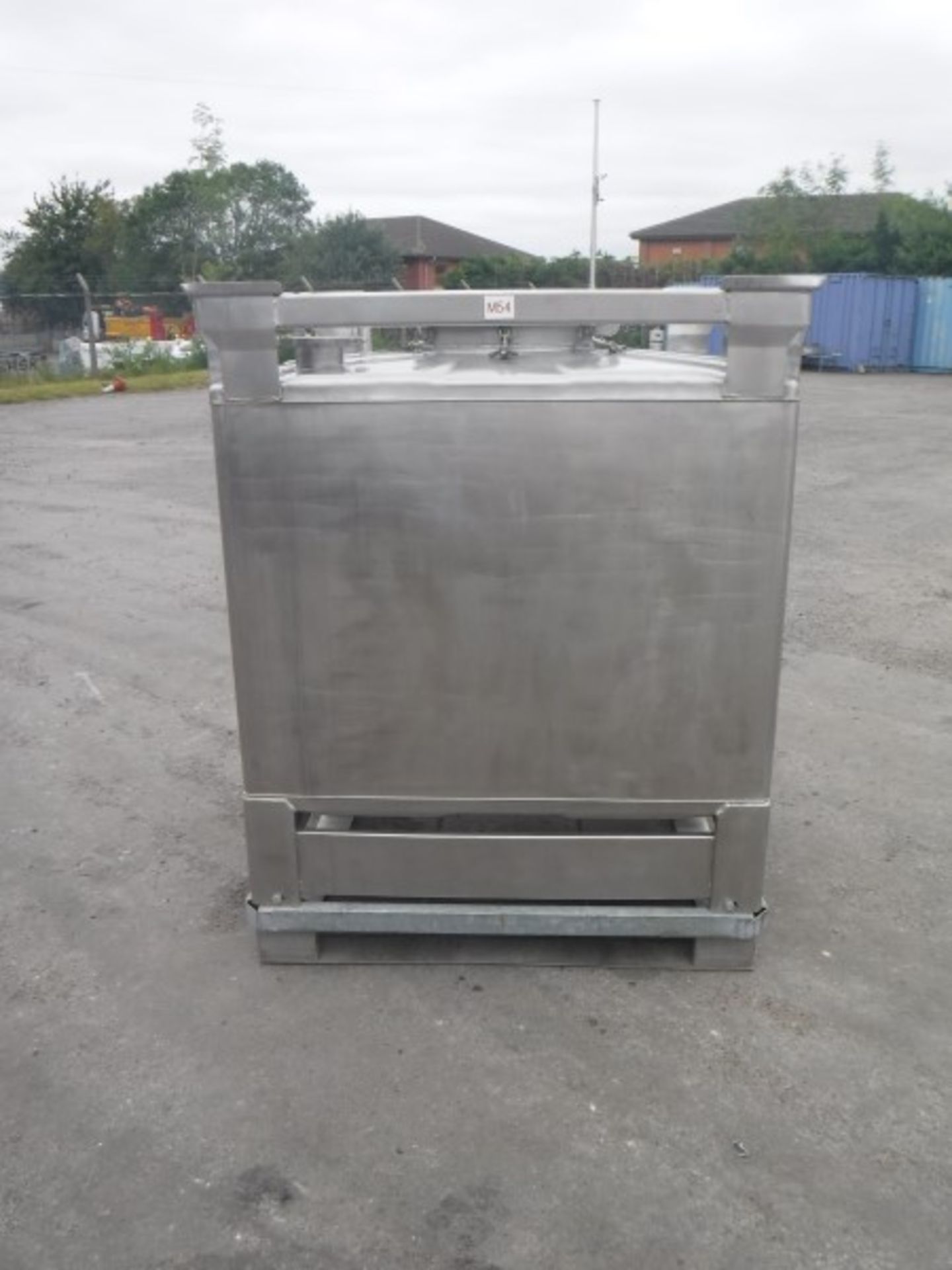 Stainless Steel IBC, 950 litres, Inspection Cover, 2 Filling Points and Pressure release Valve. 1 - Image 3 of 6
