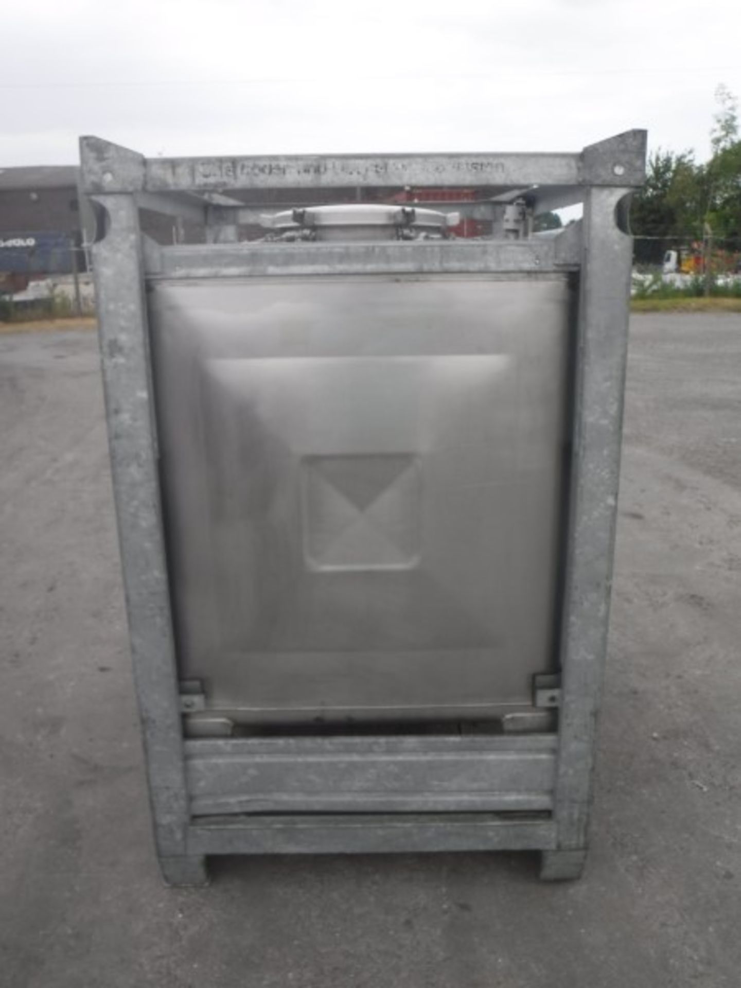 Stainless Steel IBC with Galvanised Protective Frame and Base (Frame can be removed if not neaded) - Image 3 of 8