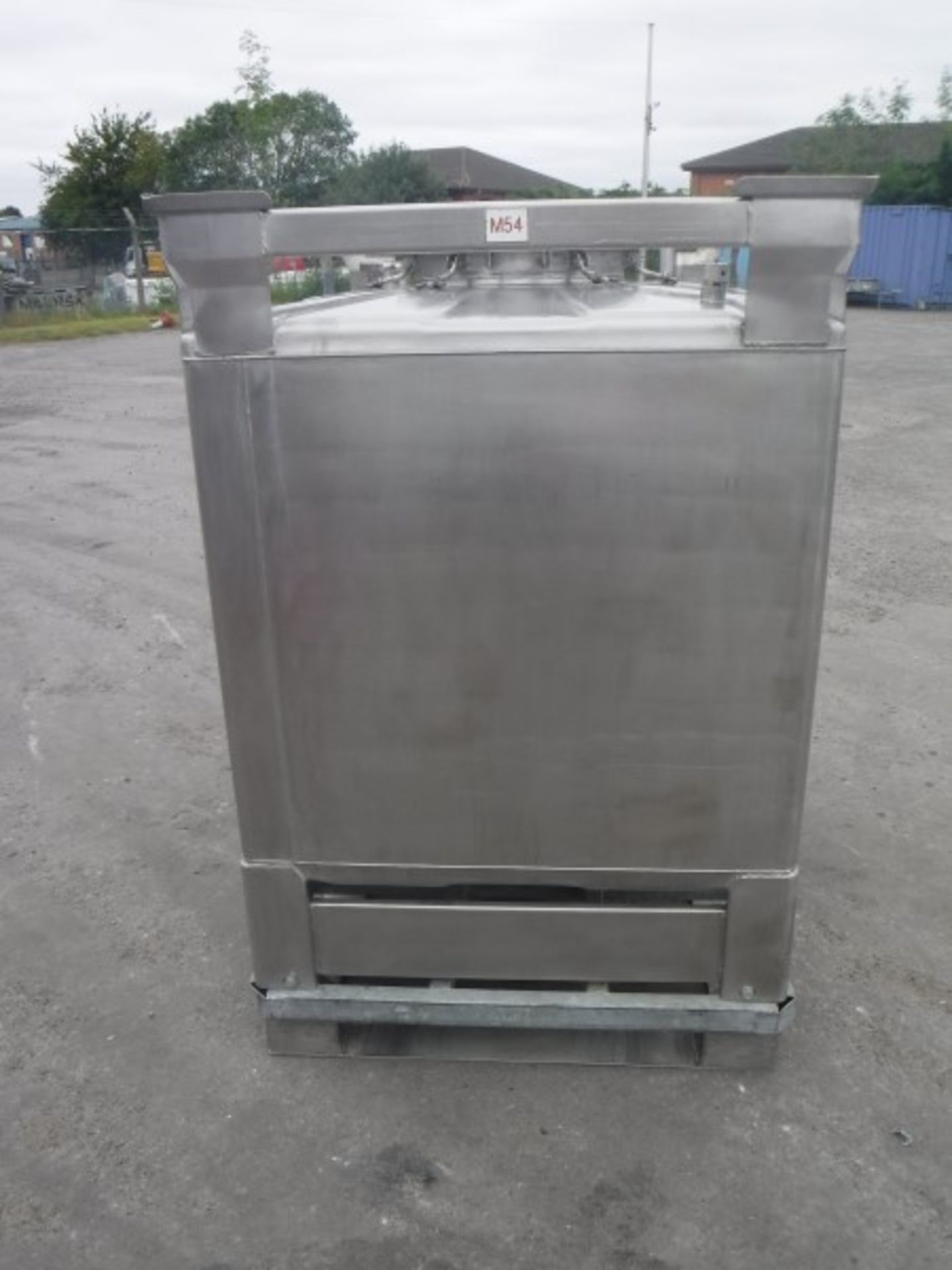 Stainless Steel IBC, 950 litres, Inspection Cover, 2 Filling Points and Pressure release Valve. 1 - Image 2 of 6