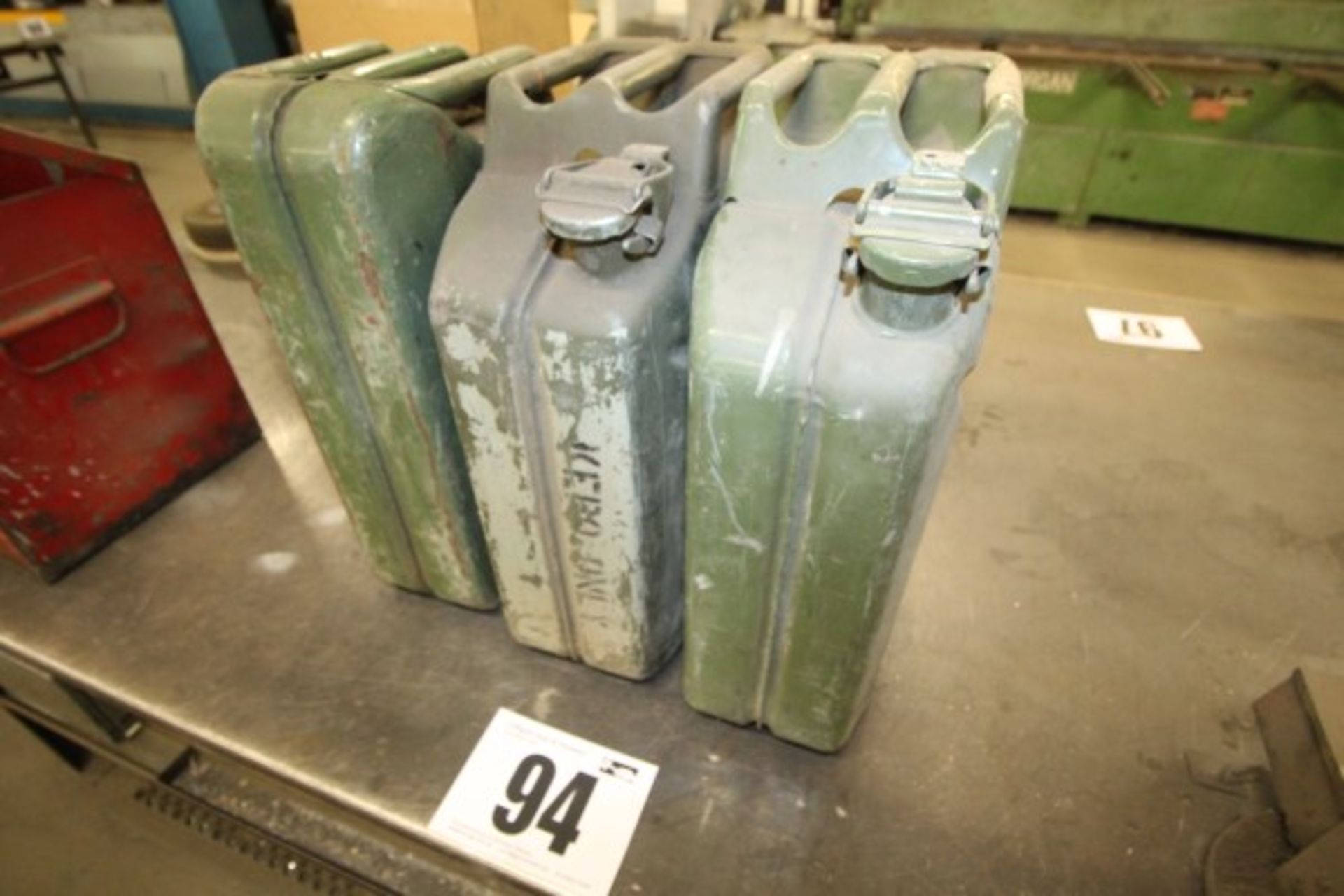 3 GREEN JERRY CANS