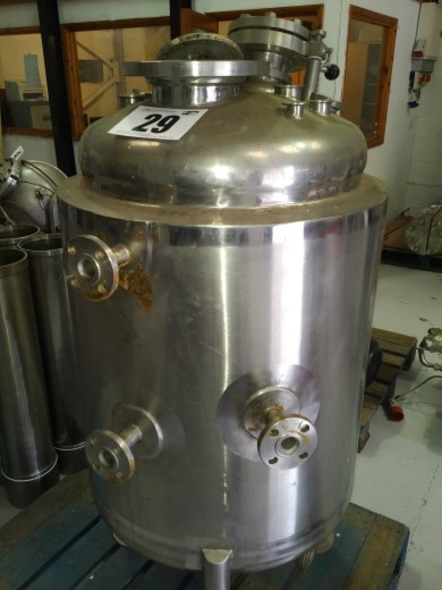 SAPHIRE ENGINEERING, YEAR OF MANUFACTURE 1993, 200L STAINLESS STEEL CASED CYLINDRICAL PRESSURE