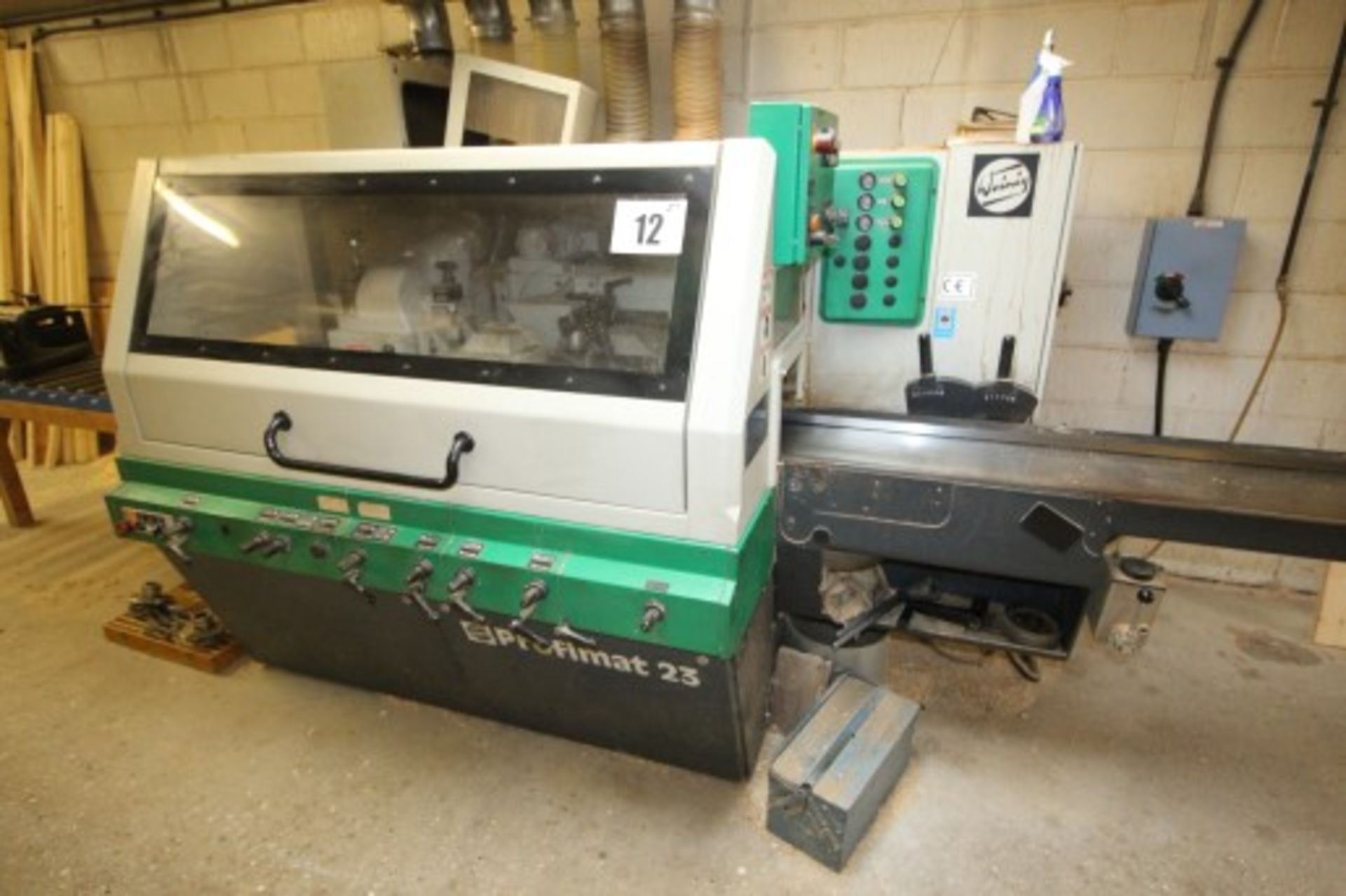 WEINIG PROFIMAT 23, 5-HEAD MOULDER, YEAR OF MANUFACTURE 1996, SERIAL NUMBER: 123-2570 COMPLETE